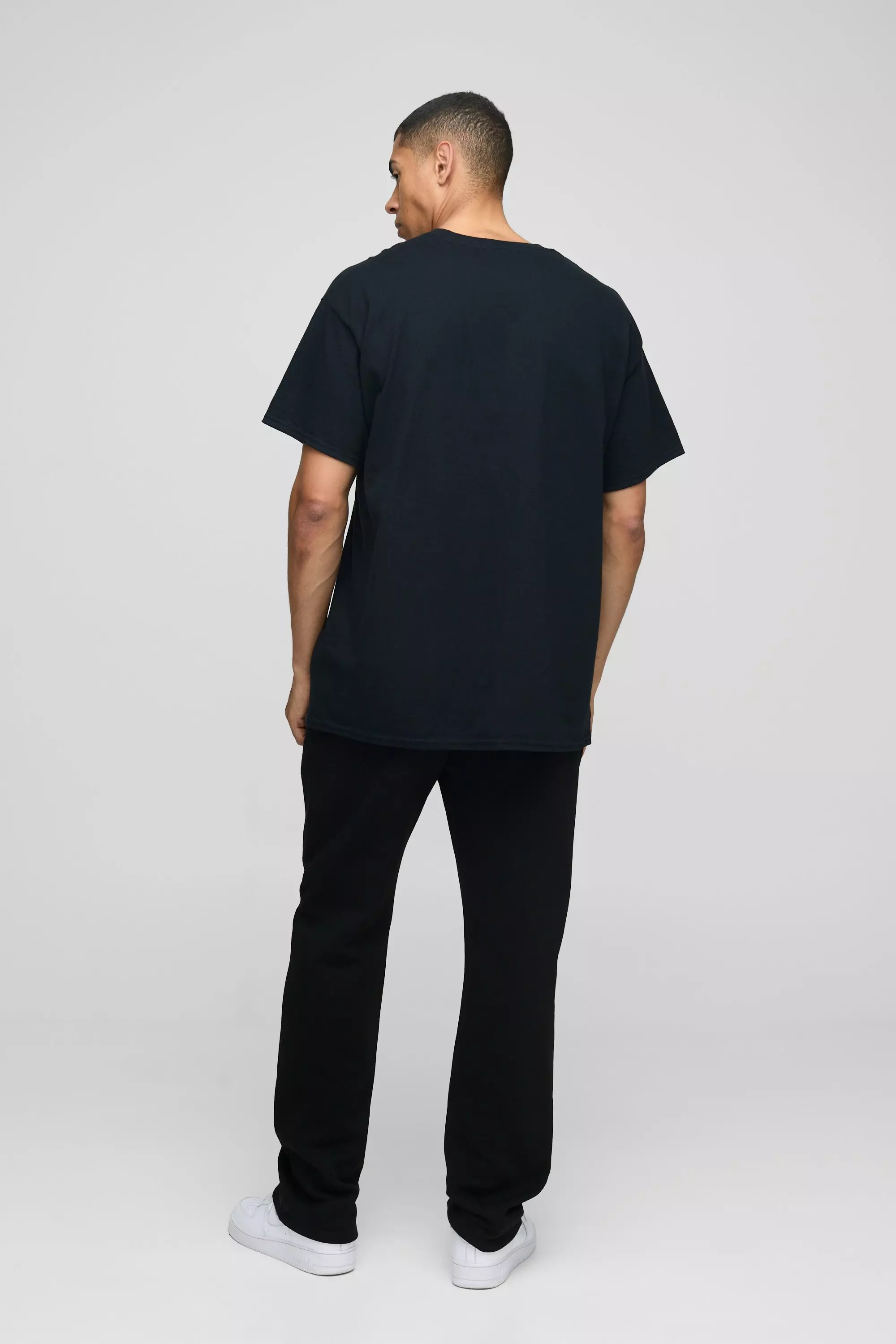 T-shirt oversize déchiré à imprimé Superman, Black autre image