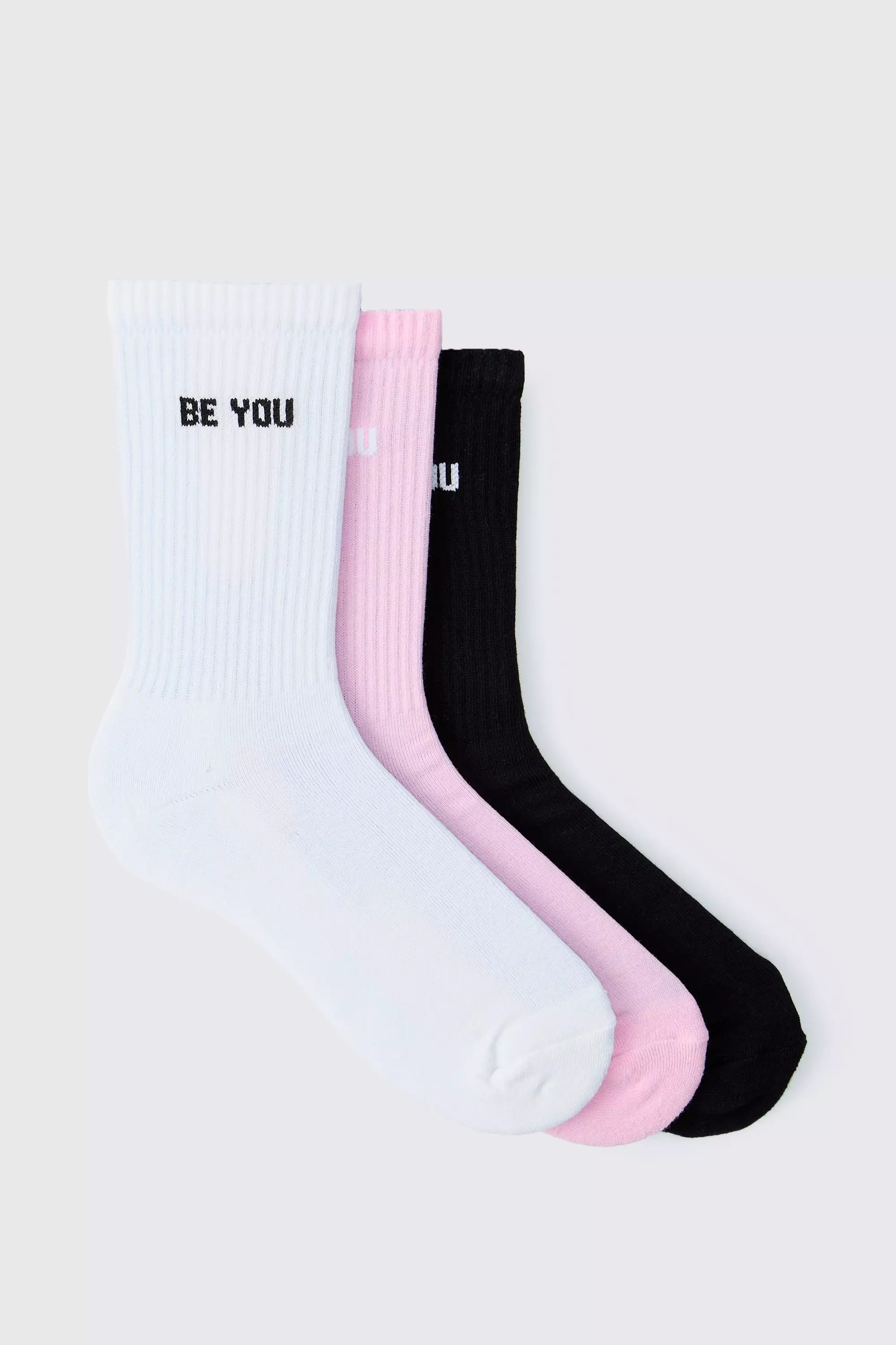 3 Pack Be You Pride Socks Multi