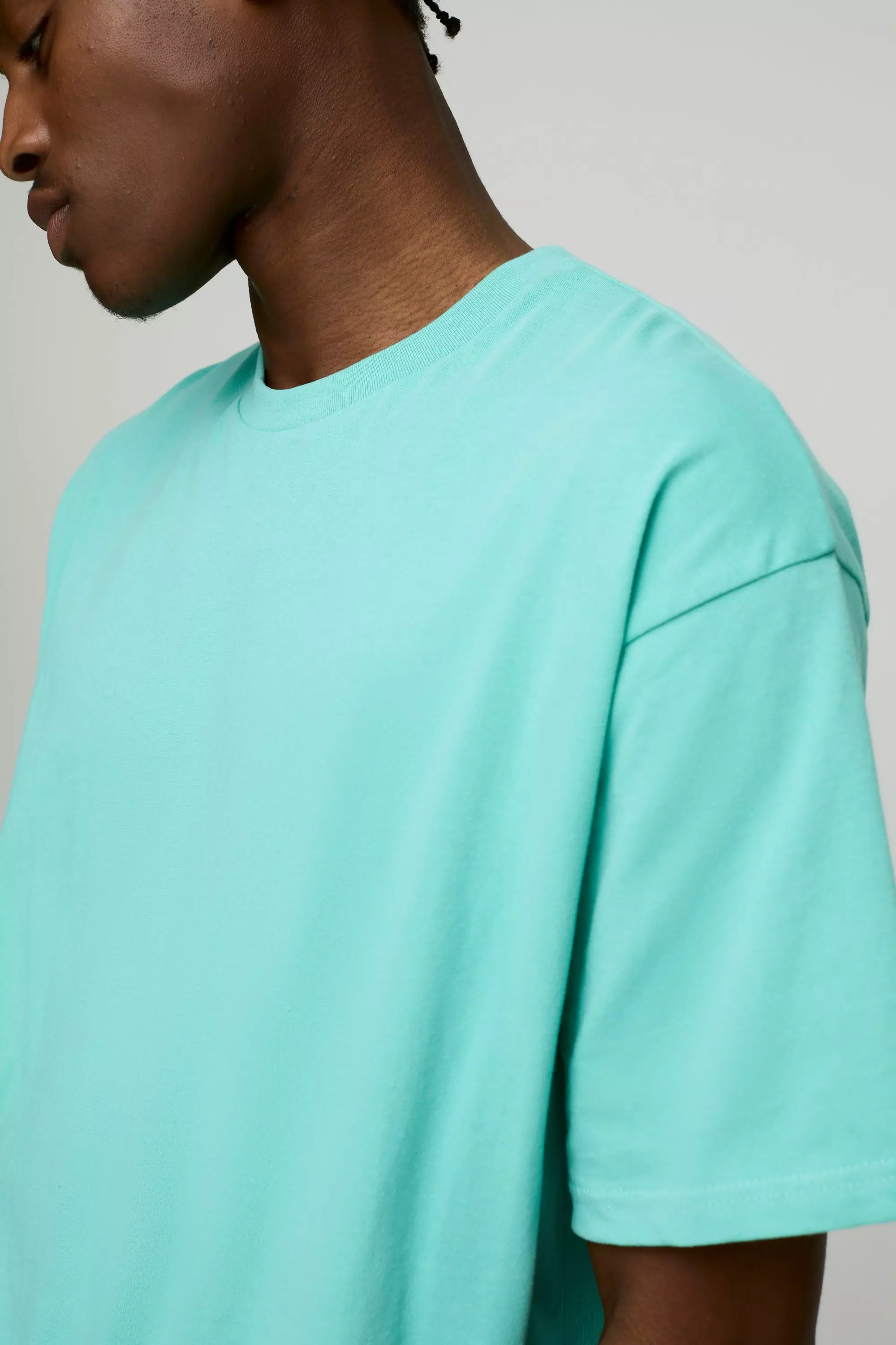 Oversized Basic Crew Neck T-shirt | boohooMAN USA