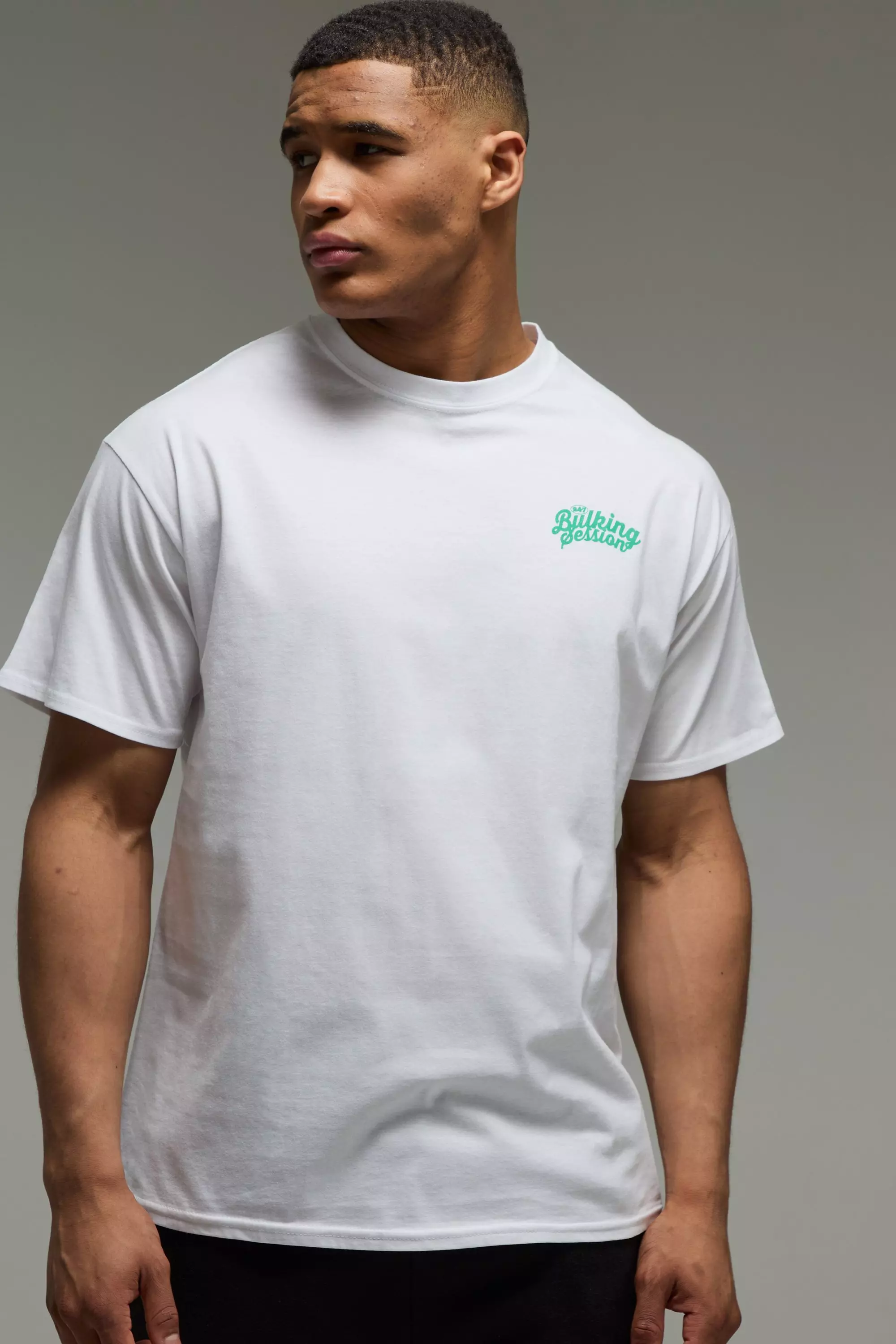 White Man Oversized Active Bulking Session T-Shirt alternatieve afbeelding