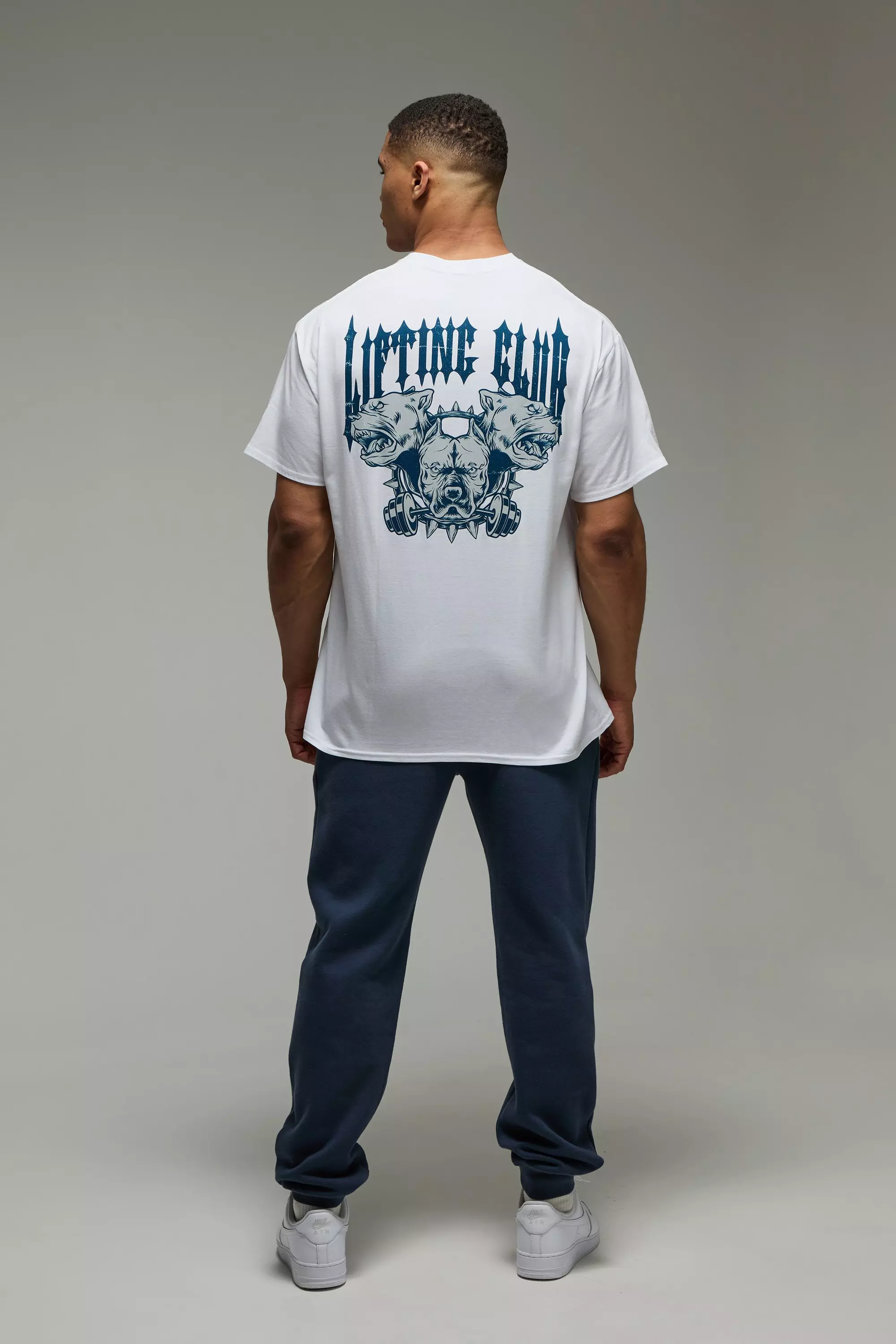 White Man Oversized Active Lifting Club T-Shirt alternatieve afbeelding