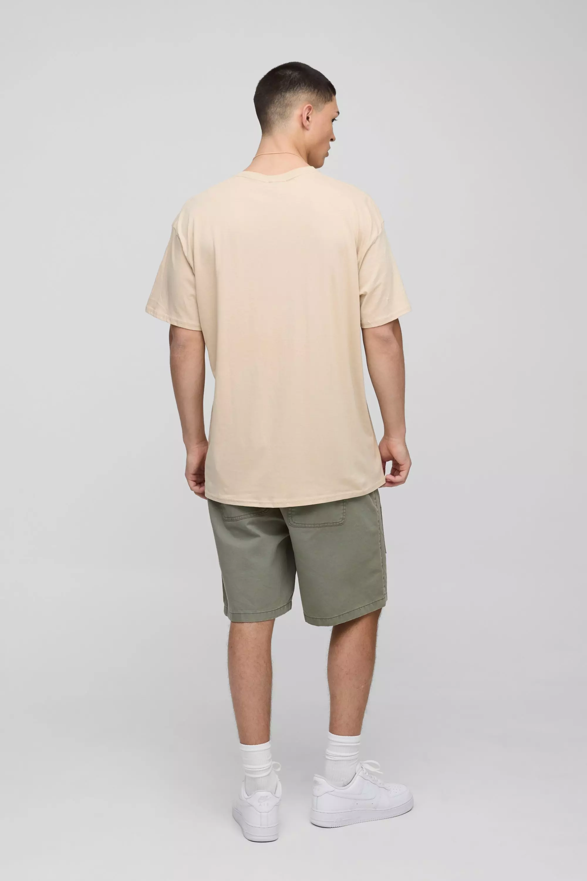 T-shirt oversize Official con ricami di fiori, Stone immagine alternativa