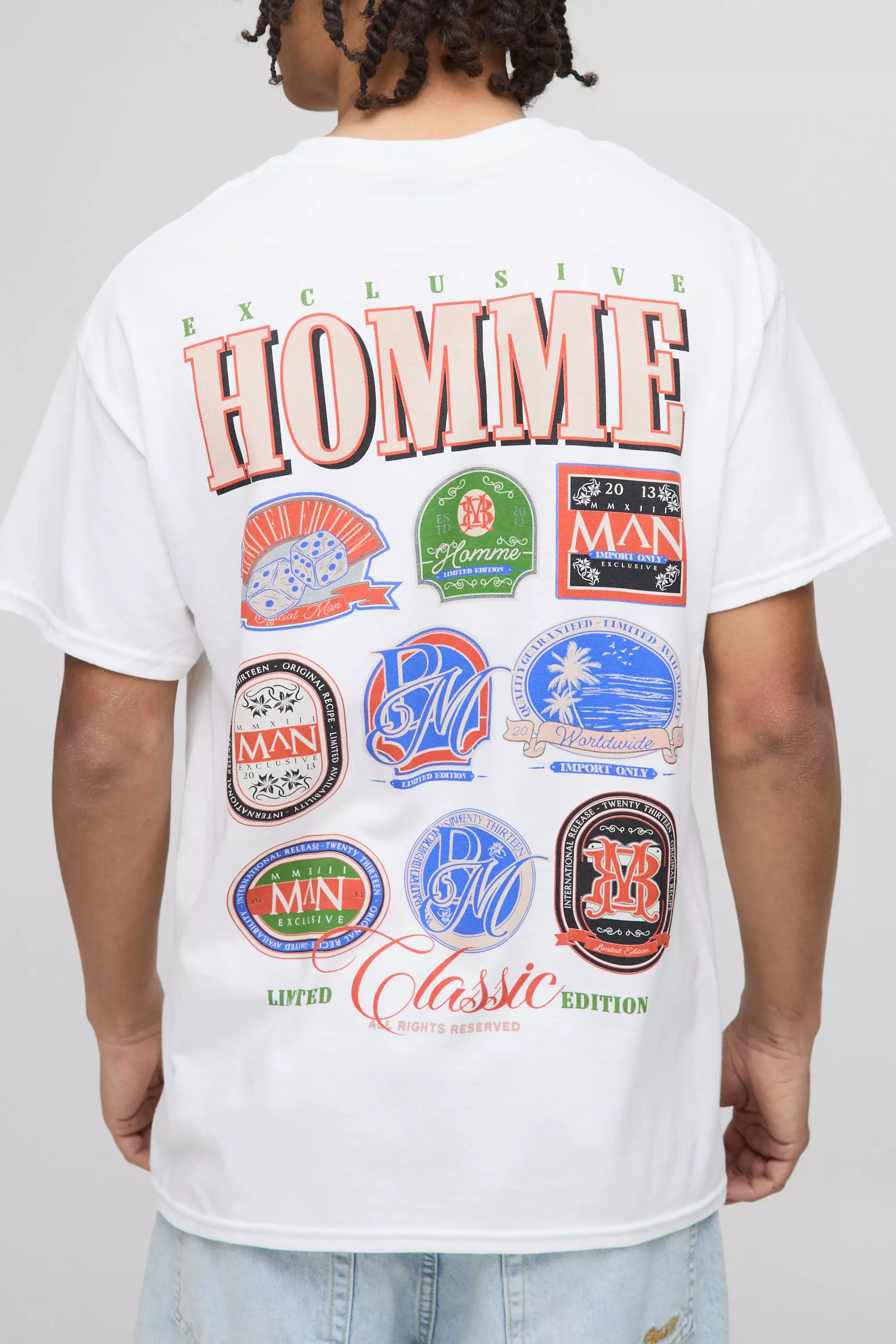 Oversized Man Beer Coaster Graphic T-Shirt | boohooMAN USA