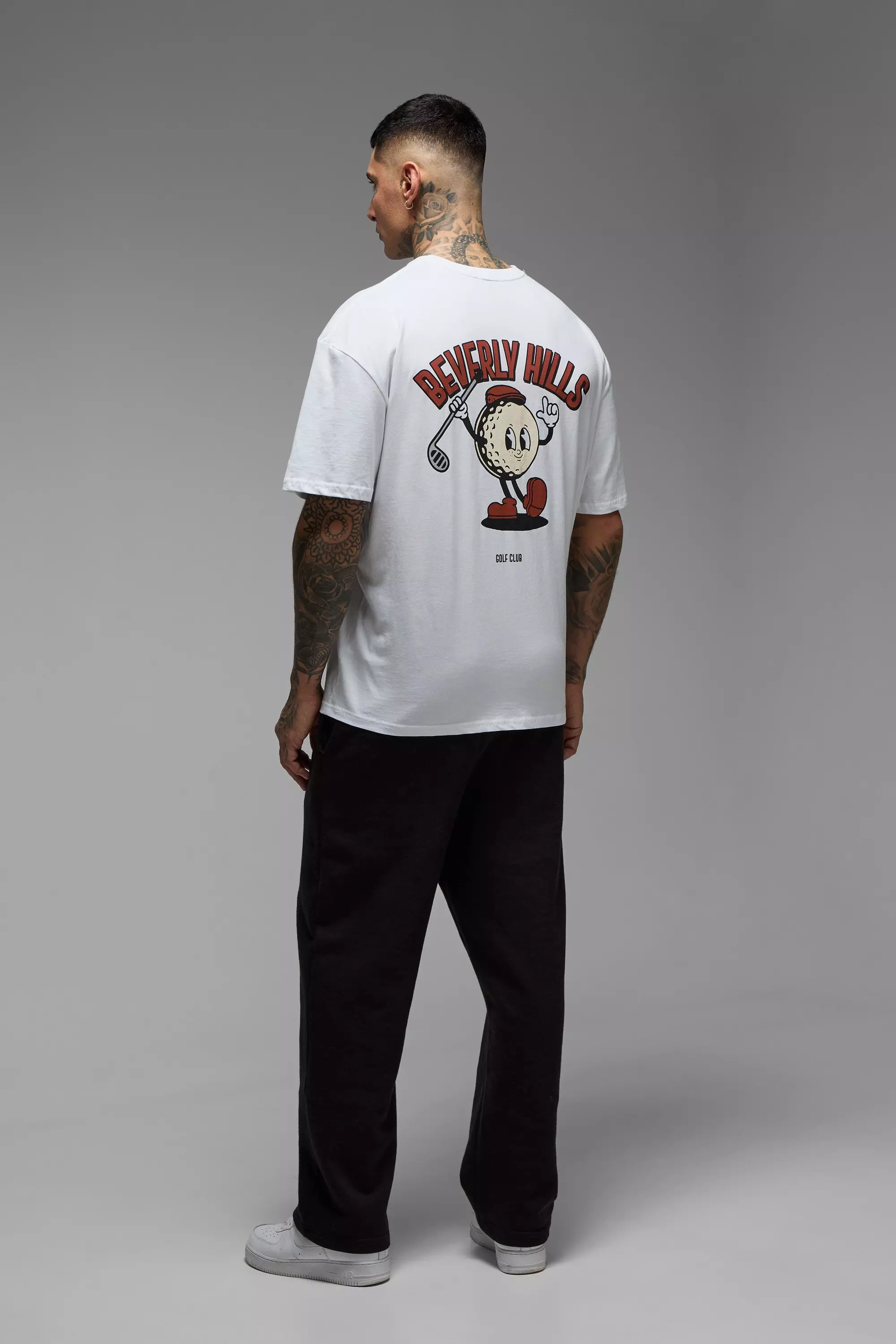 Tall - T-shirt oversize à imprimé Beverly Hills, White autre image
