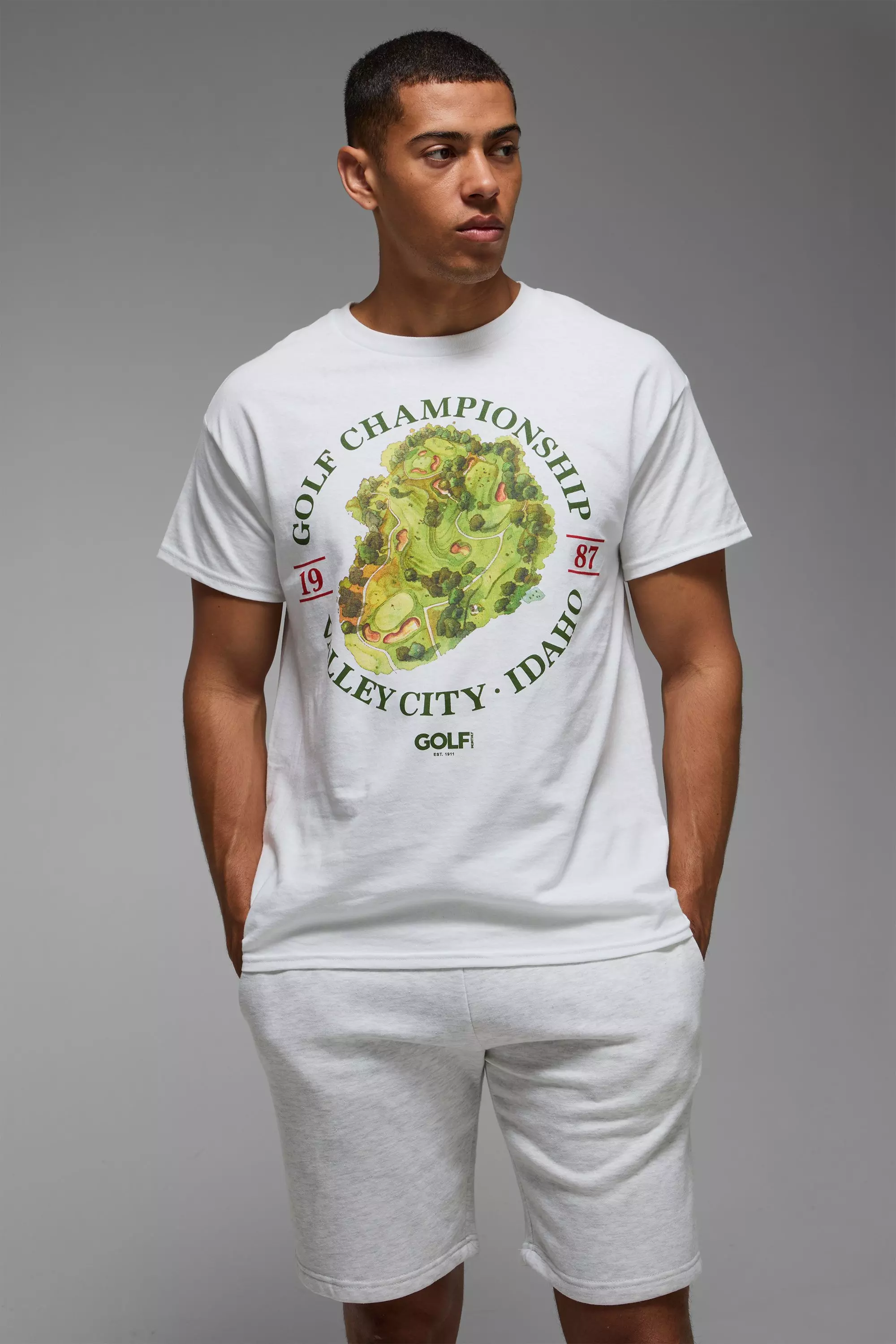 T-shirt oversize imprimé - MAN, White autre image
