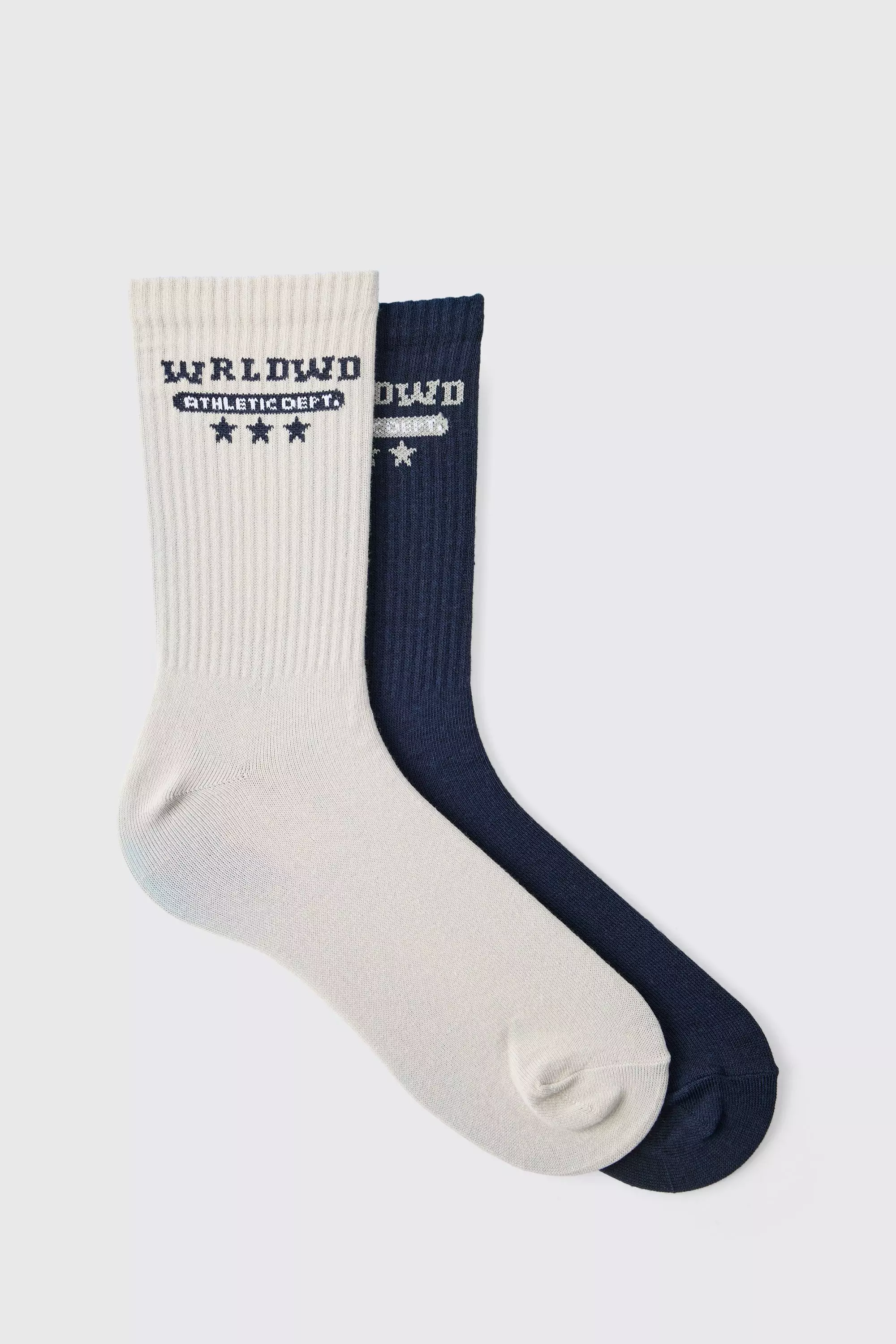 Multi 2 Pack Worldwide Star Sport Socks Multi