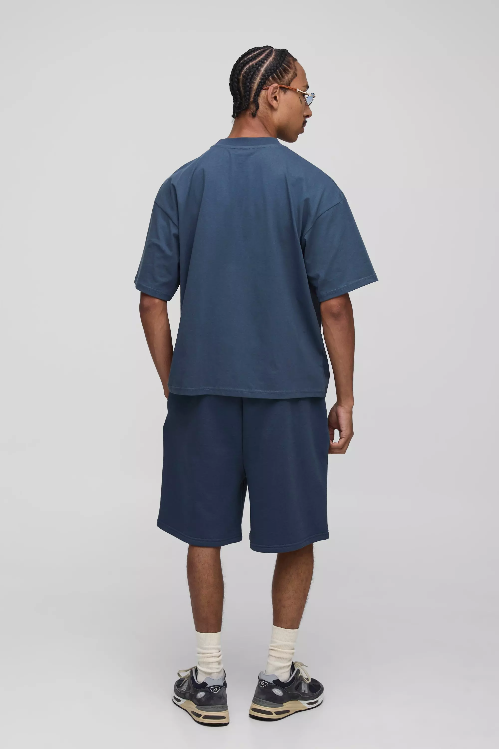 ★boohoo★ BOXY サテン グラフィック シャツ ＆ ショーツ setup Boxy Official Man Graphic Shirt And Short Set | boohoo USA