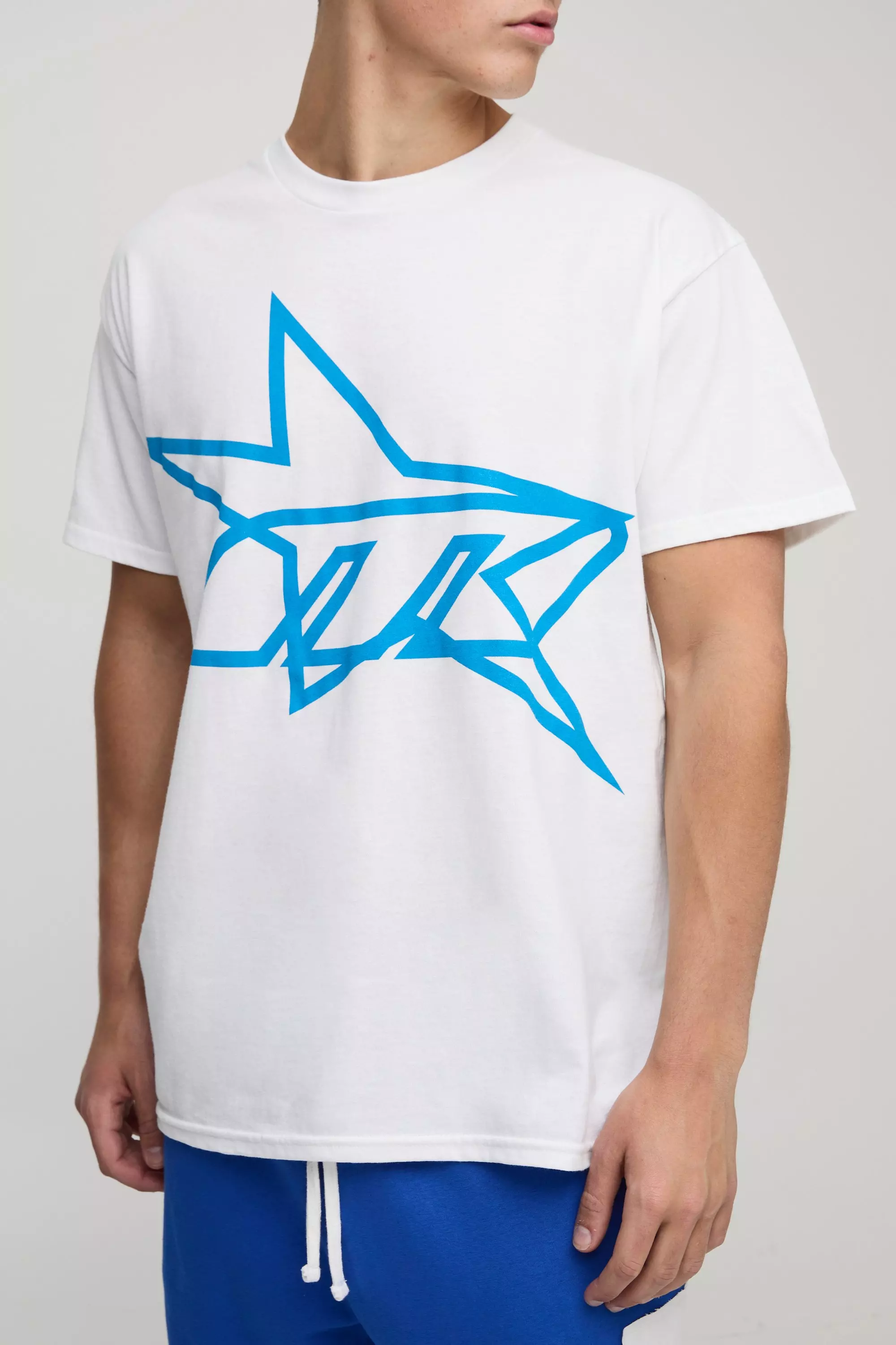 T-shirt oversize à imprimé M étoile, White autre image
