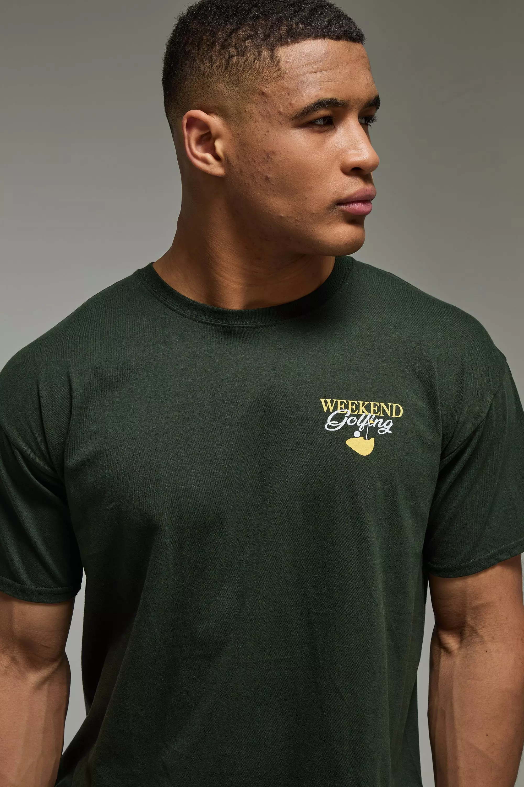 T-shirt de sport oversize le week-end - MAN Active, Forest autre image