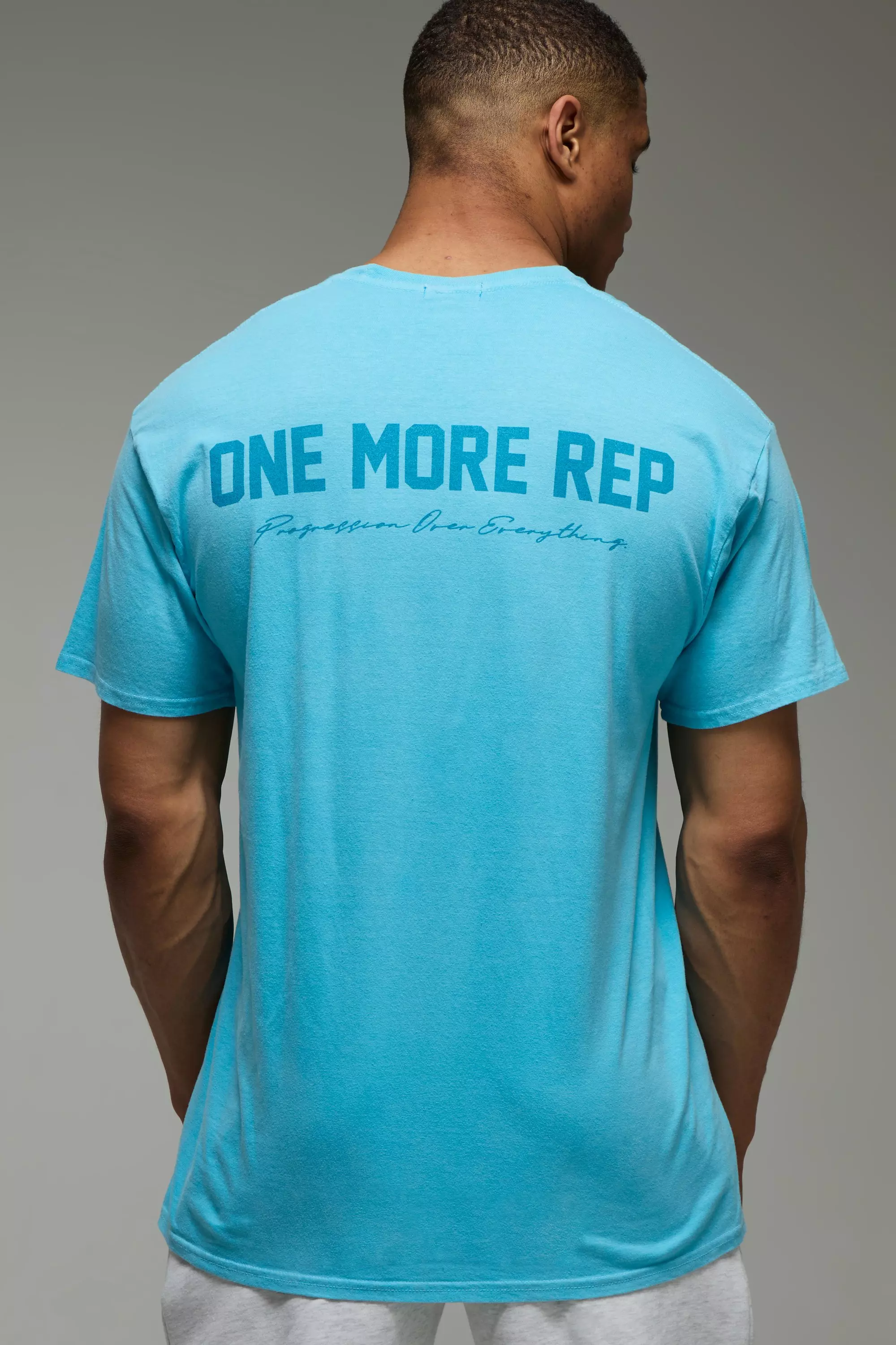 Aqua MAN Active Washed Oversized One More Rep T-Shirt alternative image
