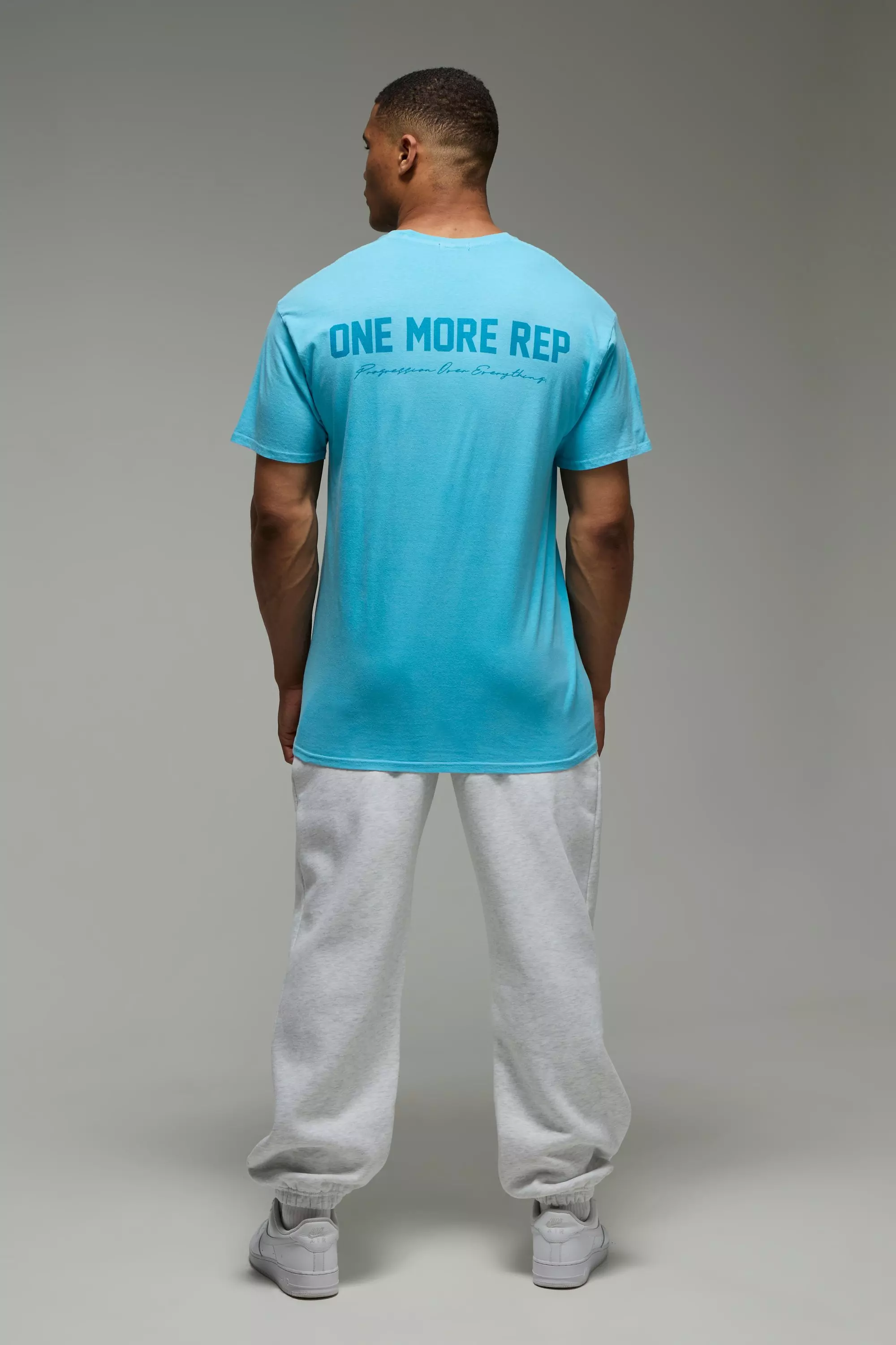 Aqua MAN Active Washed Oversized One More Rep T-Shirt alternative image