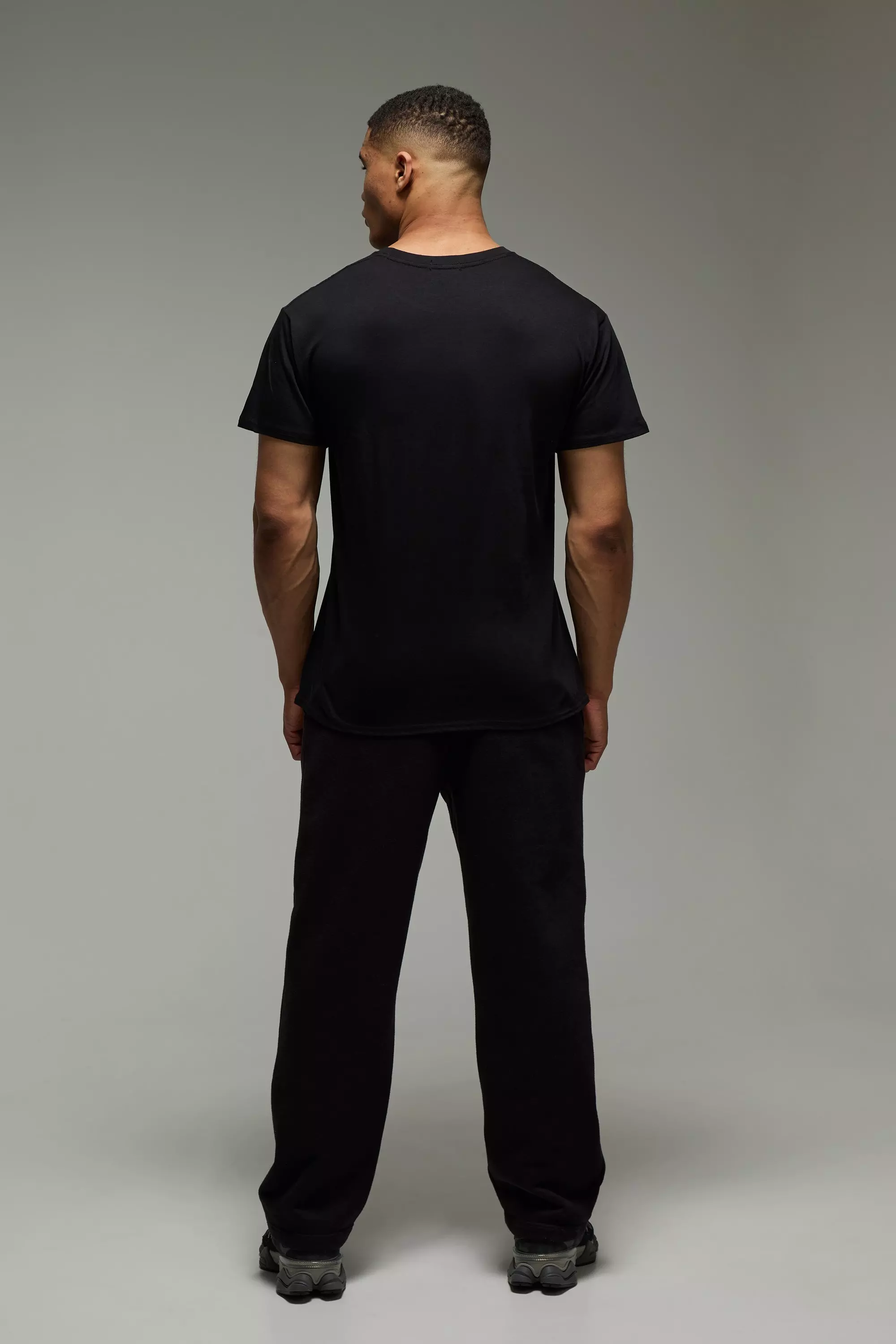T-shirt Man Active Regular Fit NYC Running Club, Black immagine alternativa