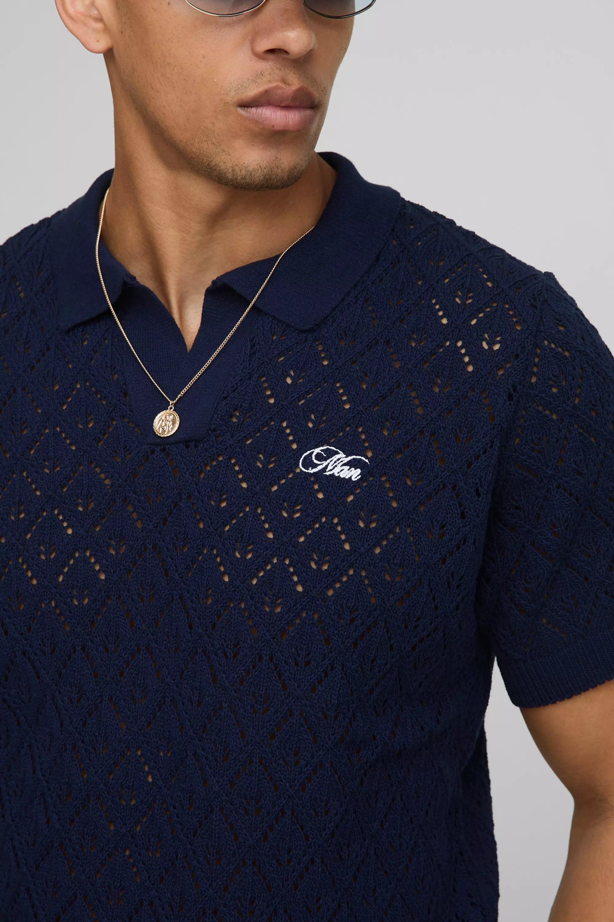 MAN Regular Fit Knitted Polo | boohooMAN USA