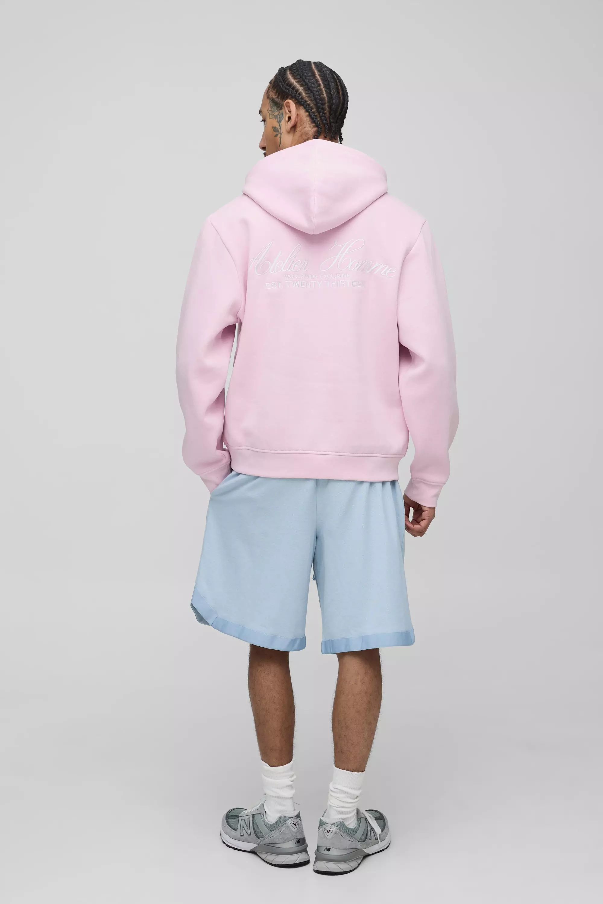Regular Homme Embroidered Hoodie | boohooMAN USA