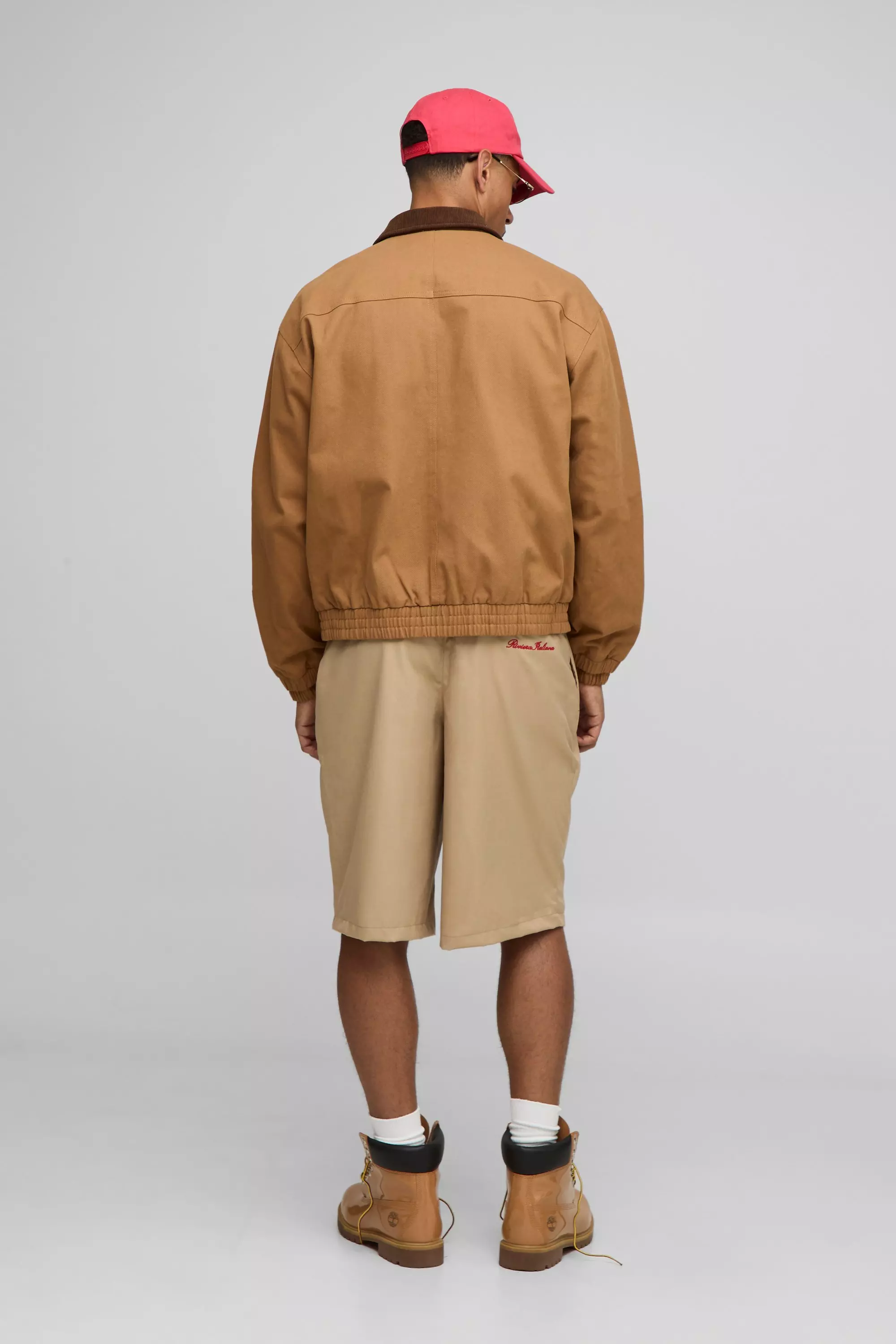 Boxy Oversized Twill Worker Jacket | boohooMAN USA