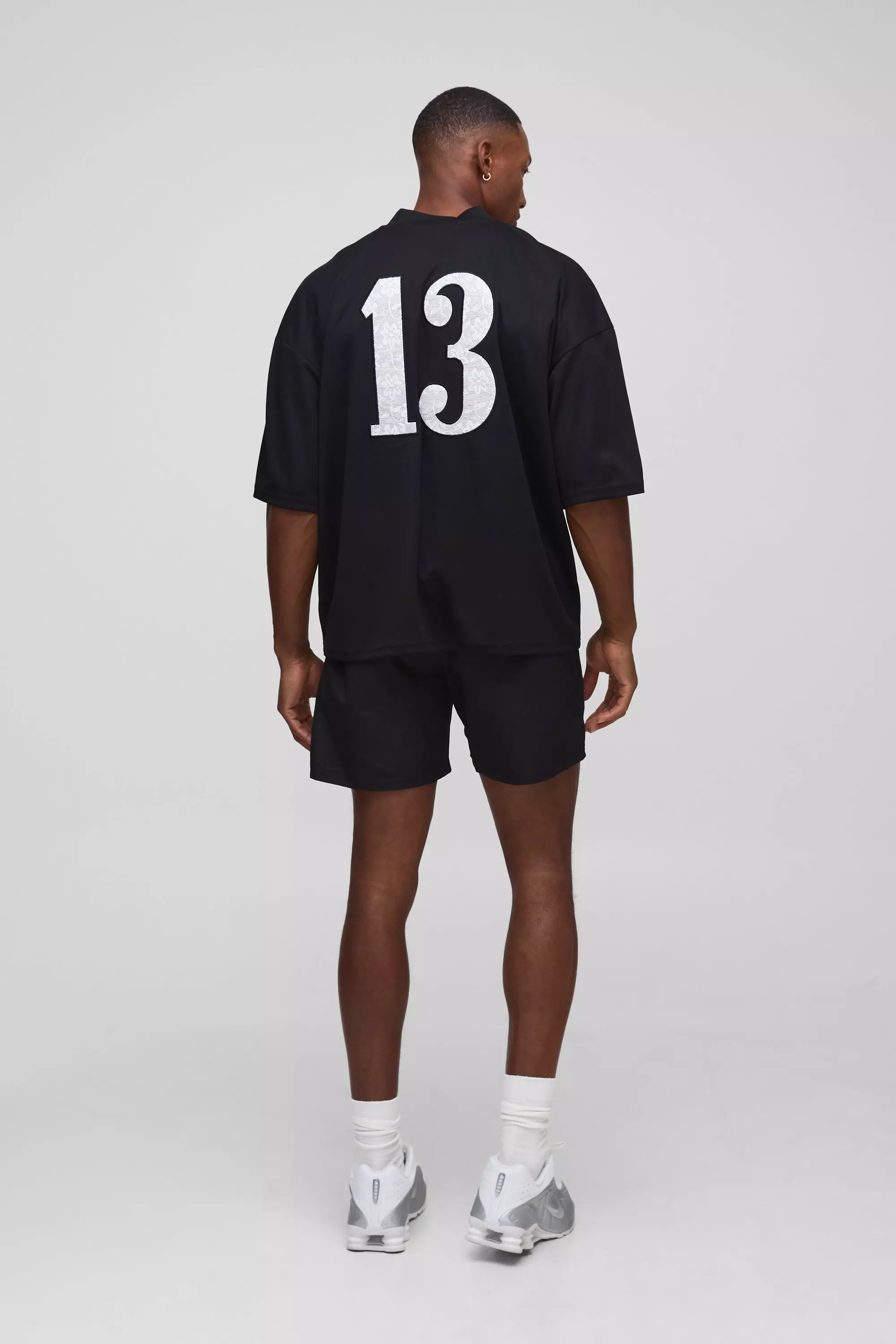 Elasticated Waist Relaxed Short Length Shell Shorts | boohooMAN USA
