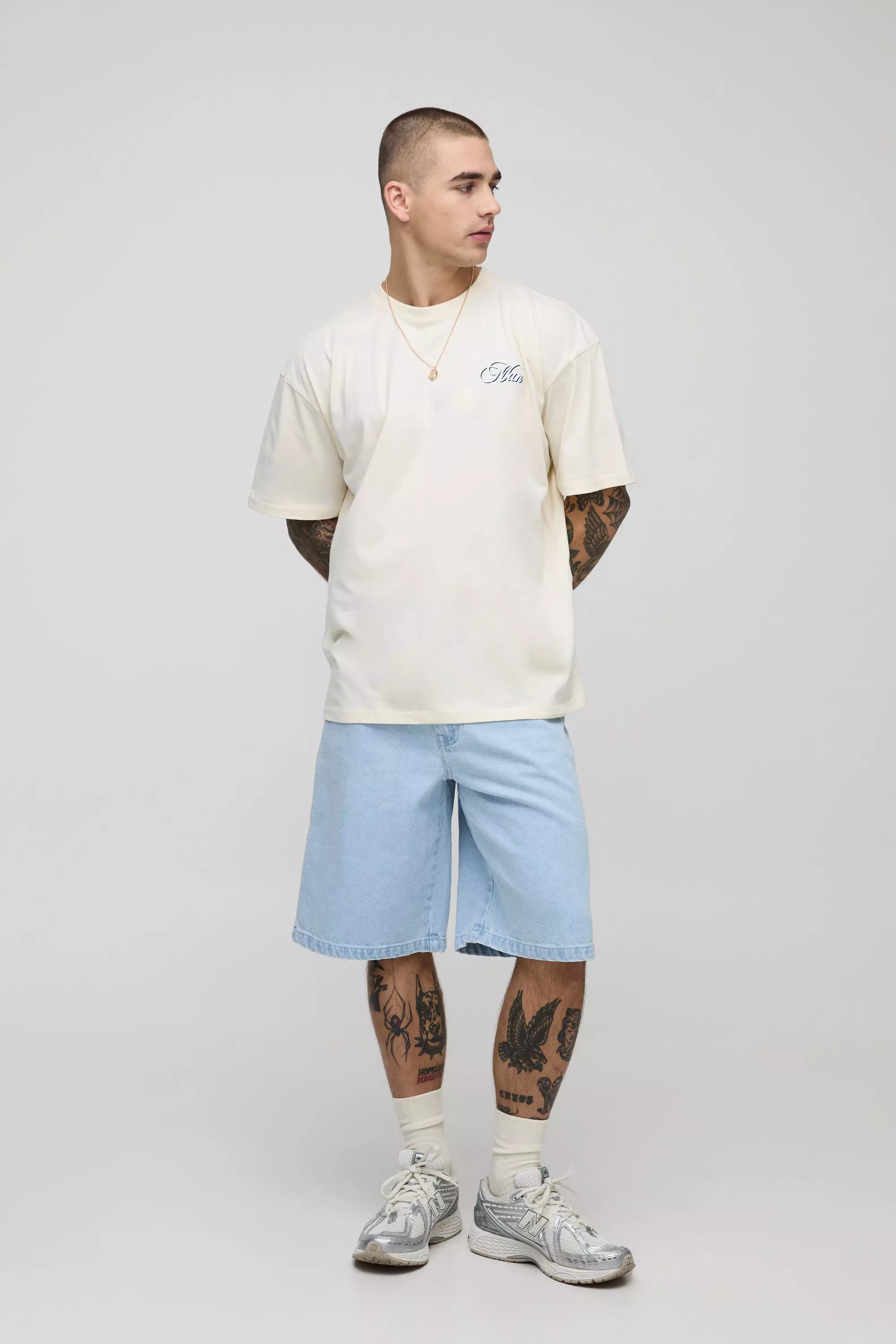 Ecru Oversized French Cherry Graphic T-Shirt alternative image