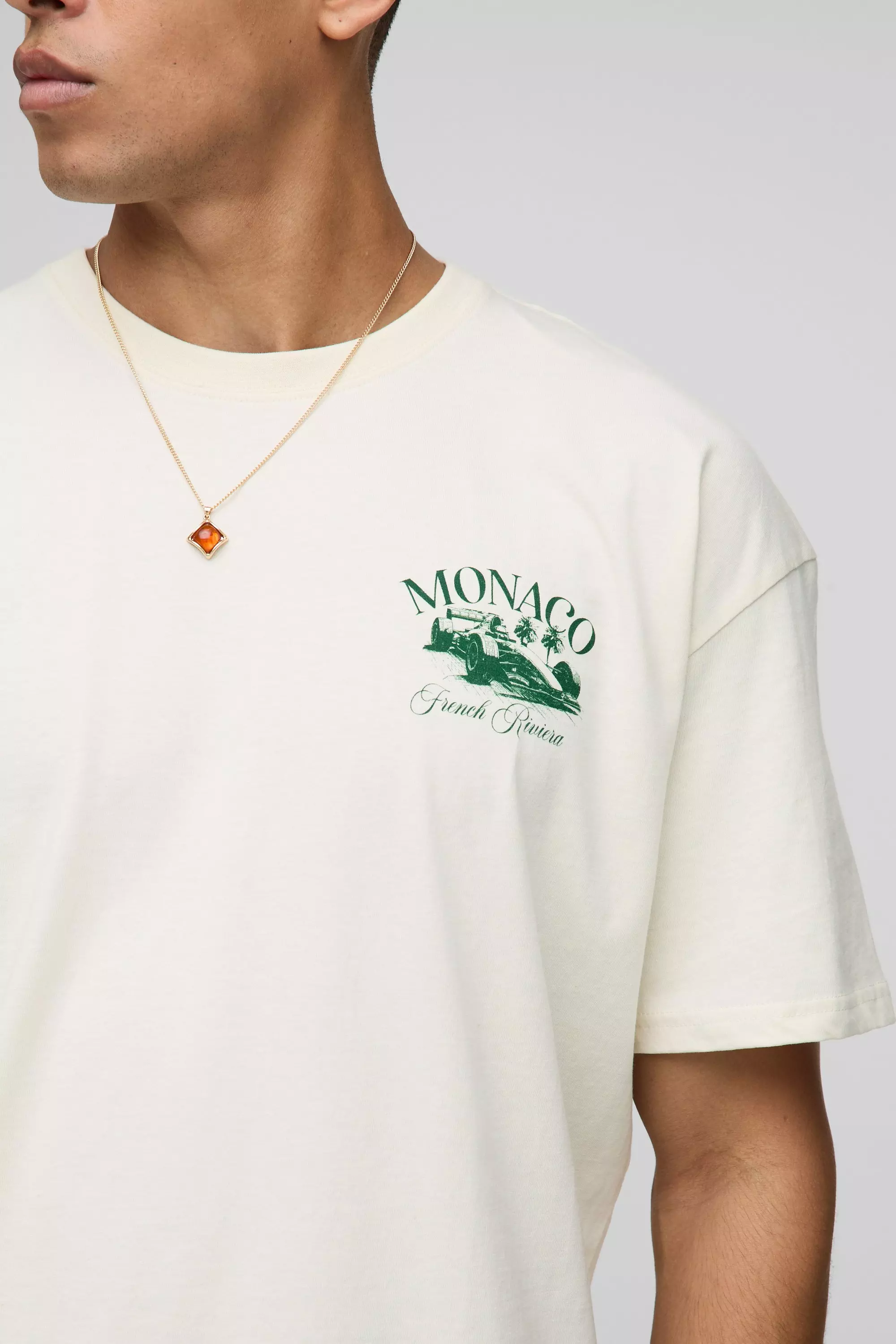 ★boohoo★デラックス MONACO プリント Tシャツ(送料込) ☆boohoo☆デラックス MONACO プリント Tシャツ(送料込) (boohoo