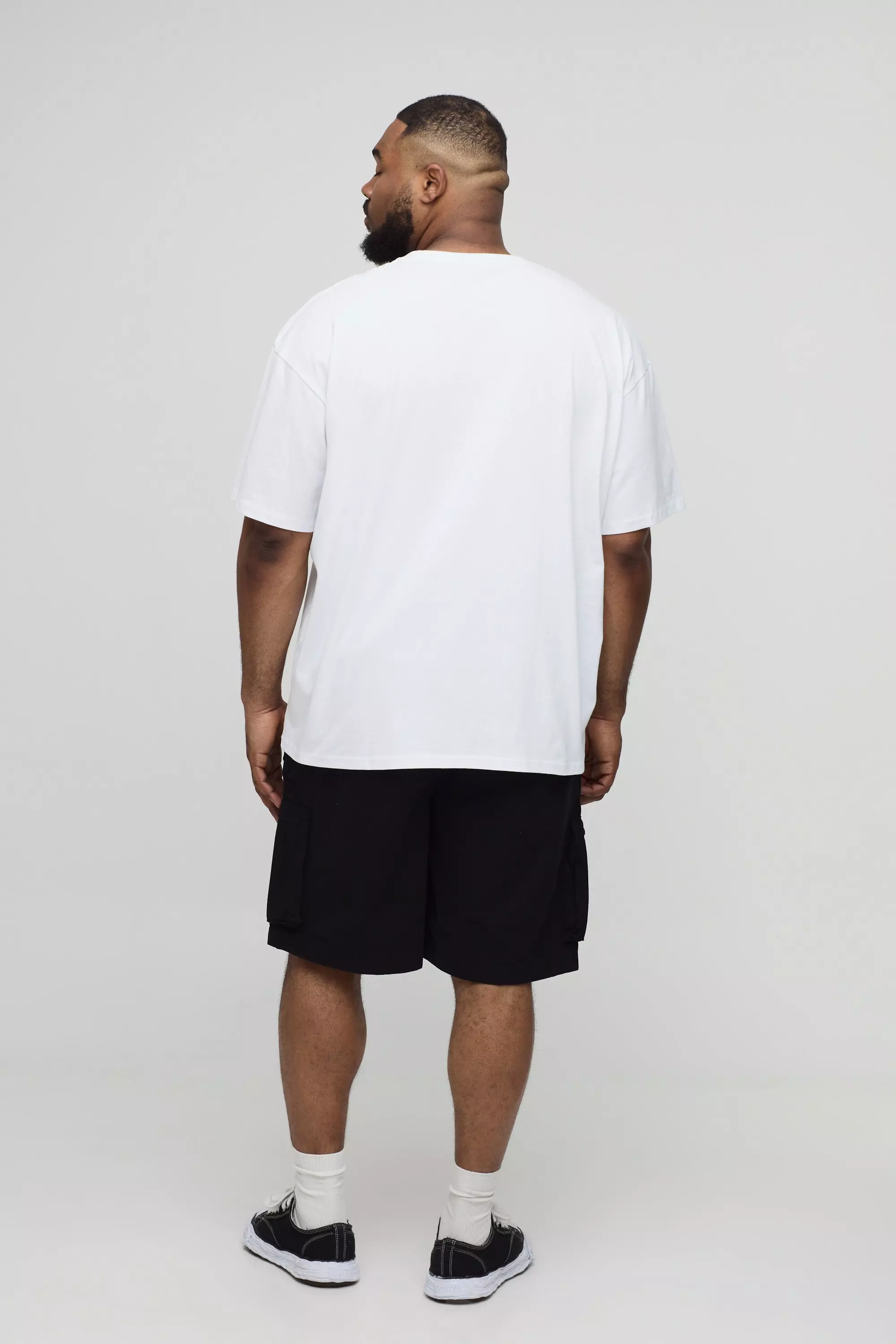 White Plus Oversized Paris Location Print T-Shirt alternative image