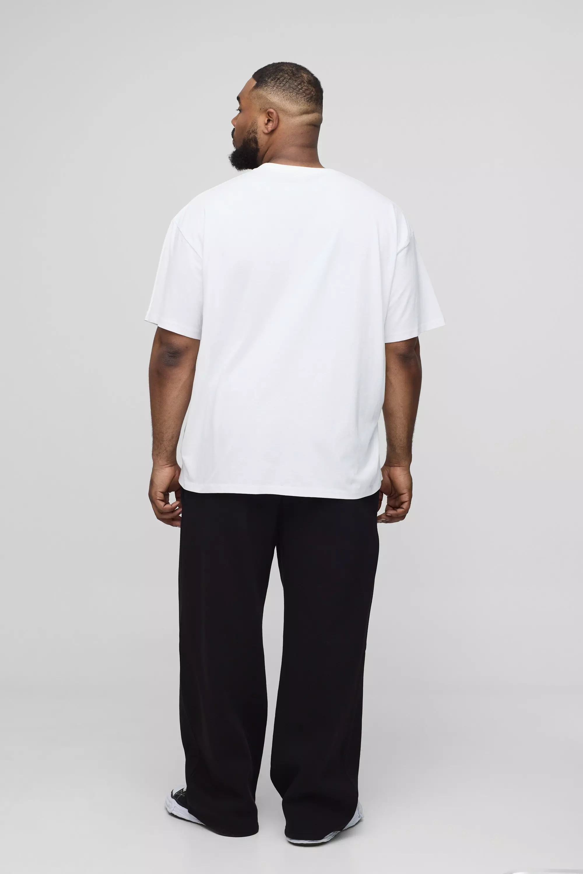 White Plus Oversized Wu-Tang Clan License Print T-Shirt alternative image