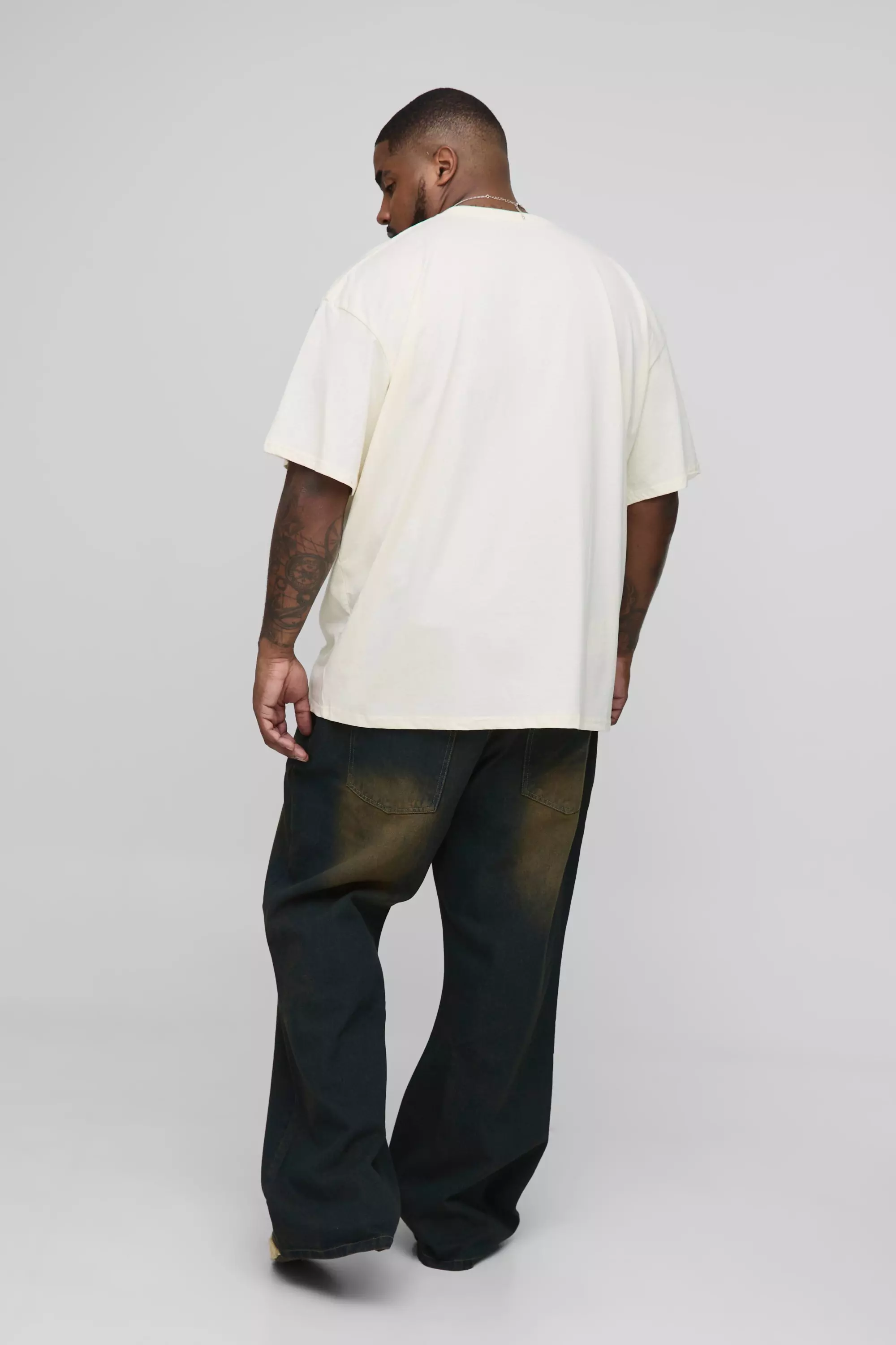Plus Oversized Nirvana License Print T-Shirt | boohooMAN USA