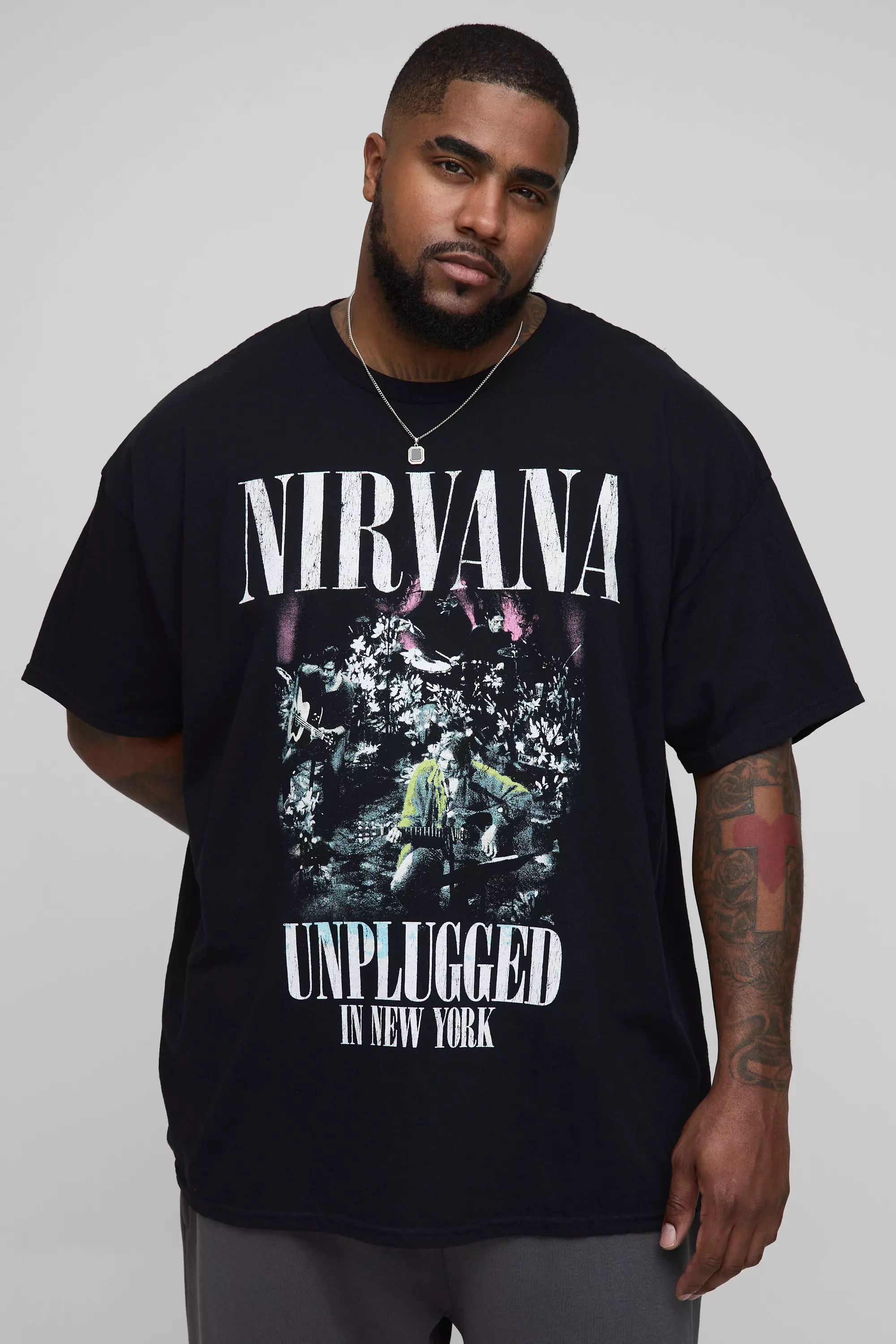 Black Plus Nirvana License Print Regular Fit T-Shirt alternative image