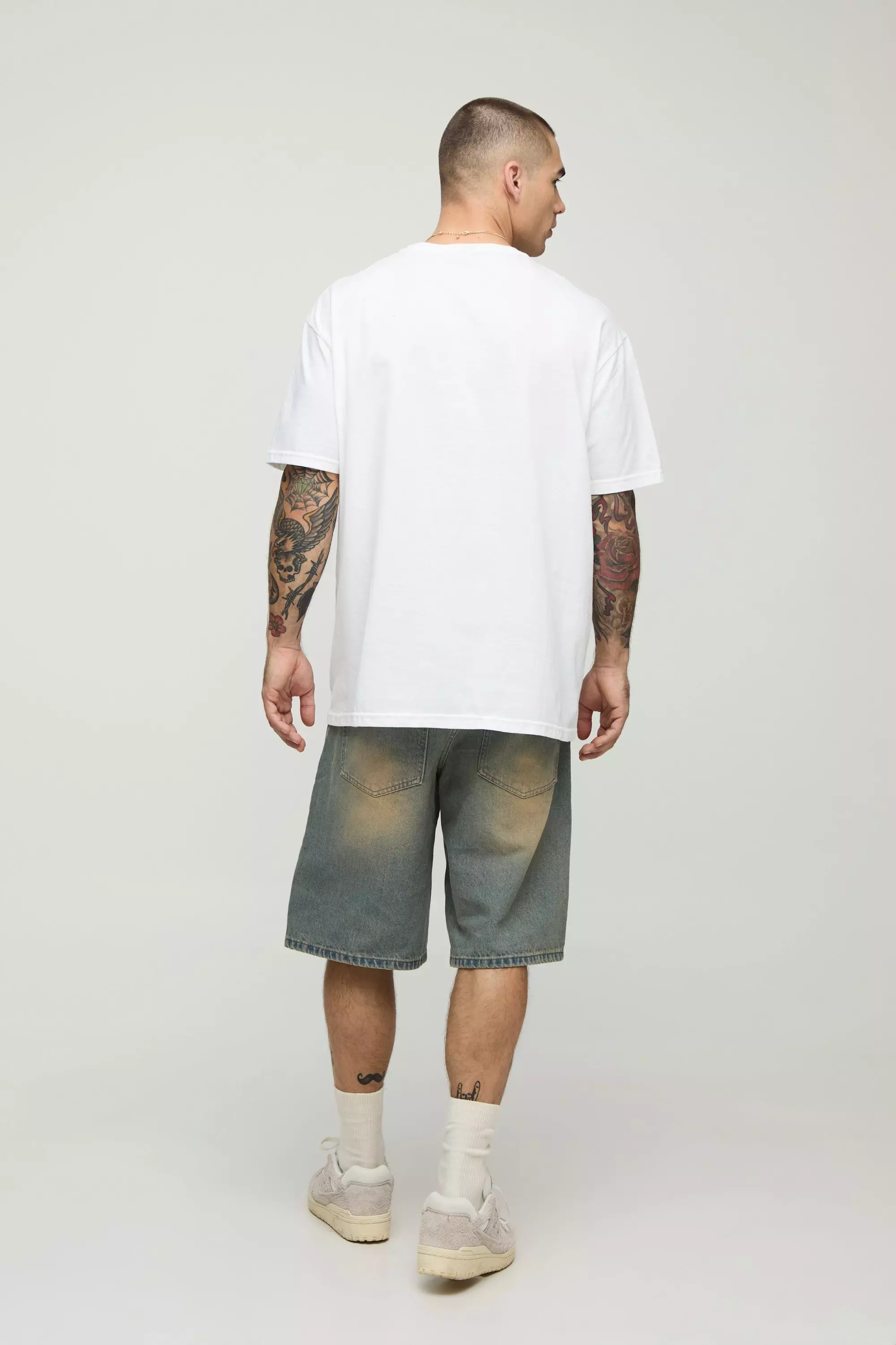 T-shirt oversize blanc à imprimé Kurt Cobain, White autre image