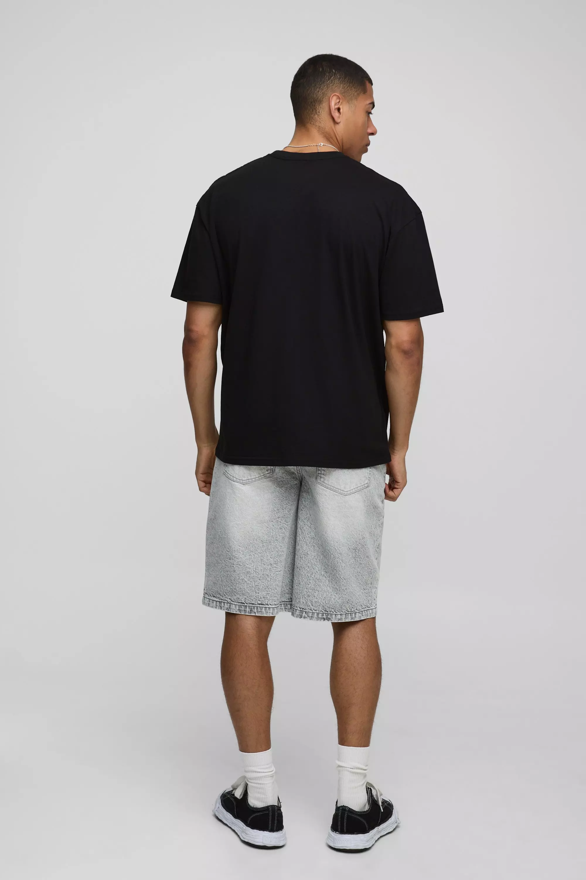 T-shirt oversize noir à imprimé Disney, Black autre image