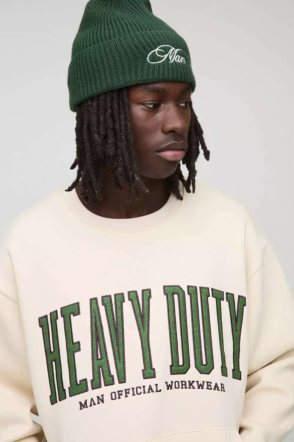 Oversized Dikke Varsity Trui | boohooMAN NL