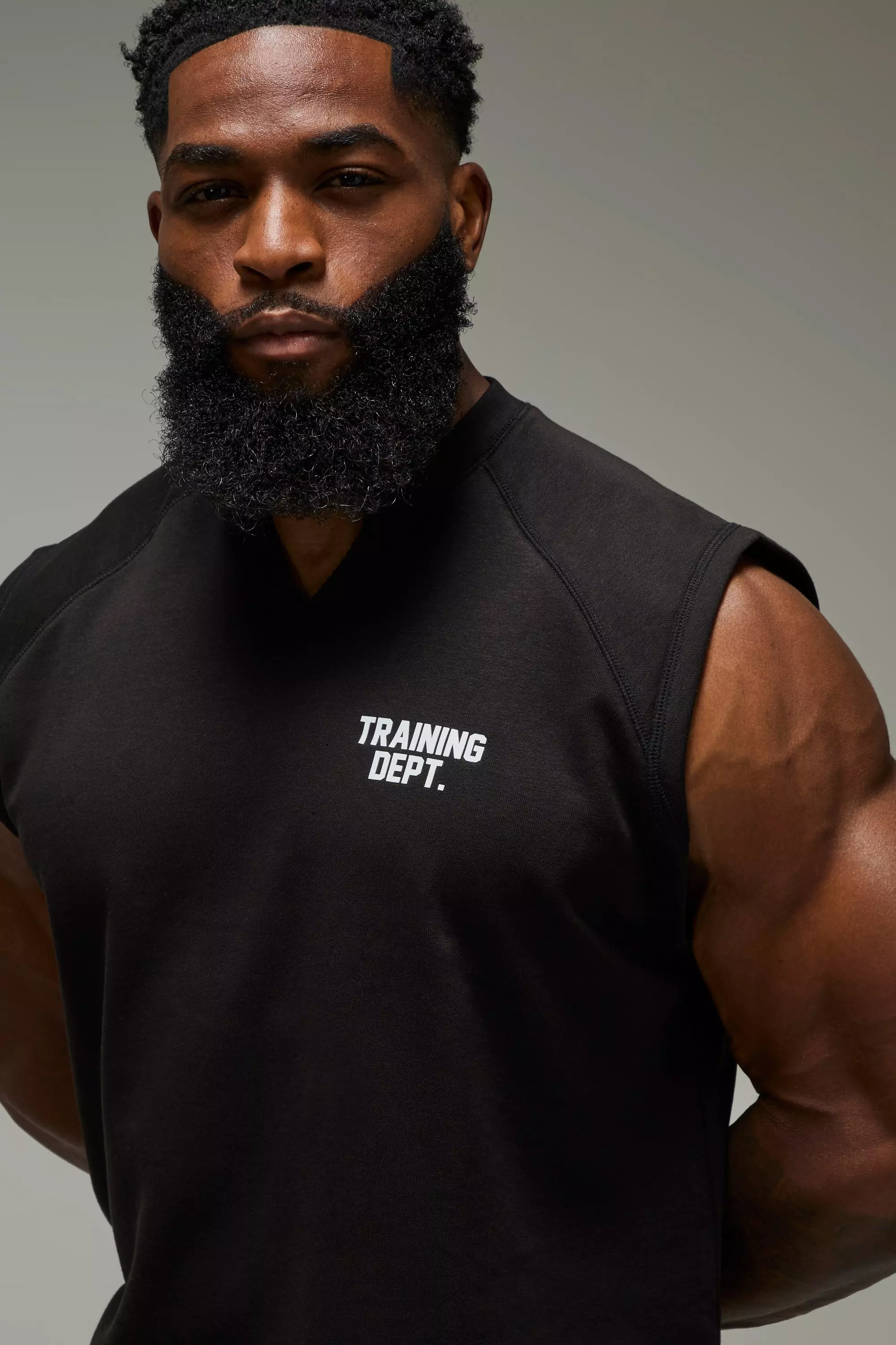 Man Active Training Dept Loopback Boxy Tank | boohooMAN USA