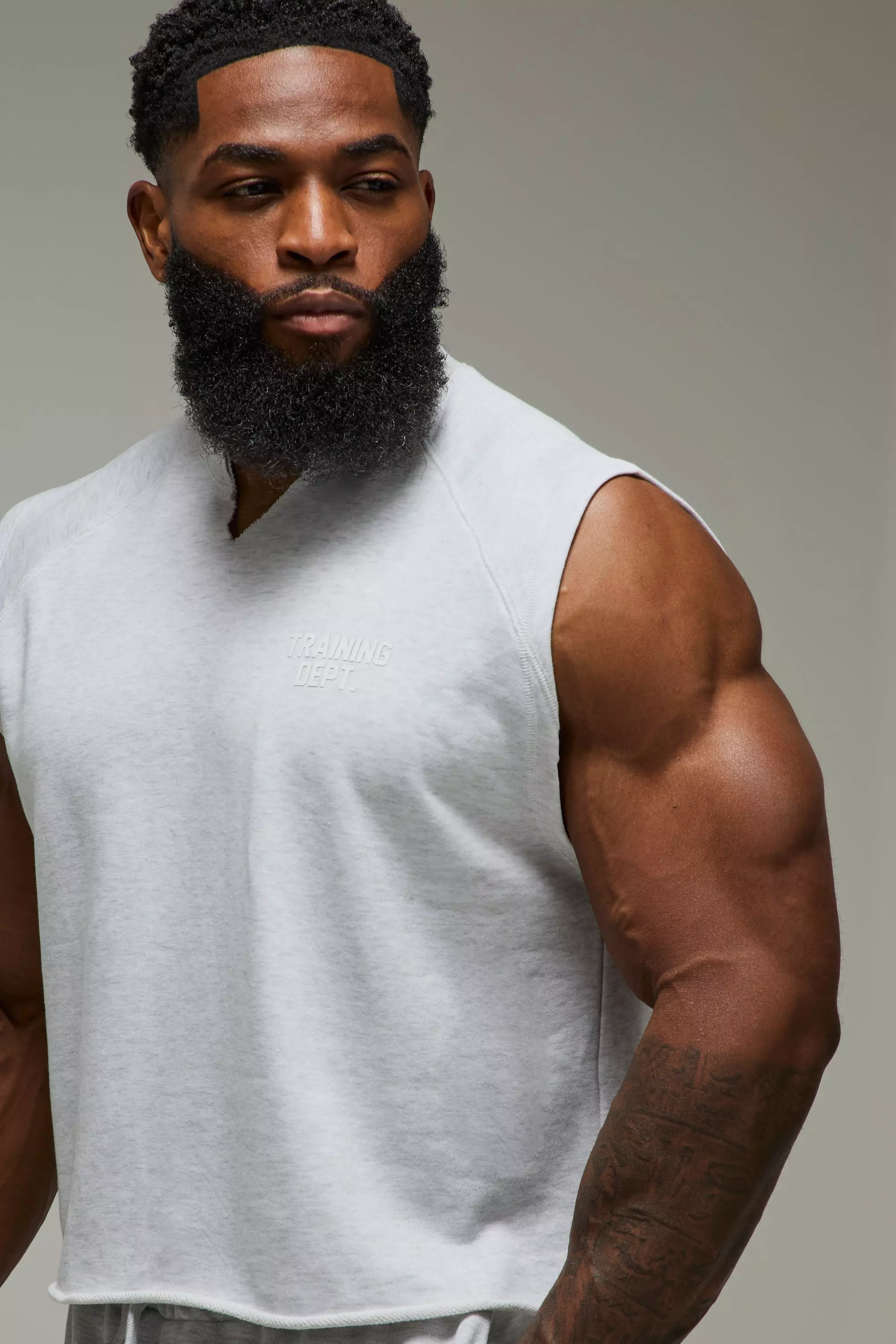 Man Active Training Dept Loopback Boxy Tank | boohooMAN USA