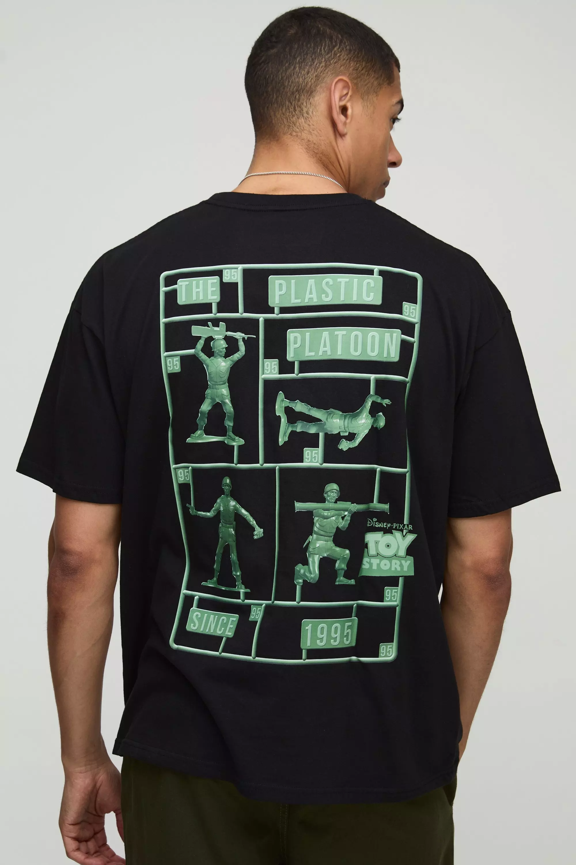 T-shirt oversize noir à imprimé Disney, Black autre image