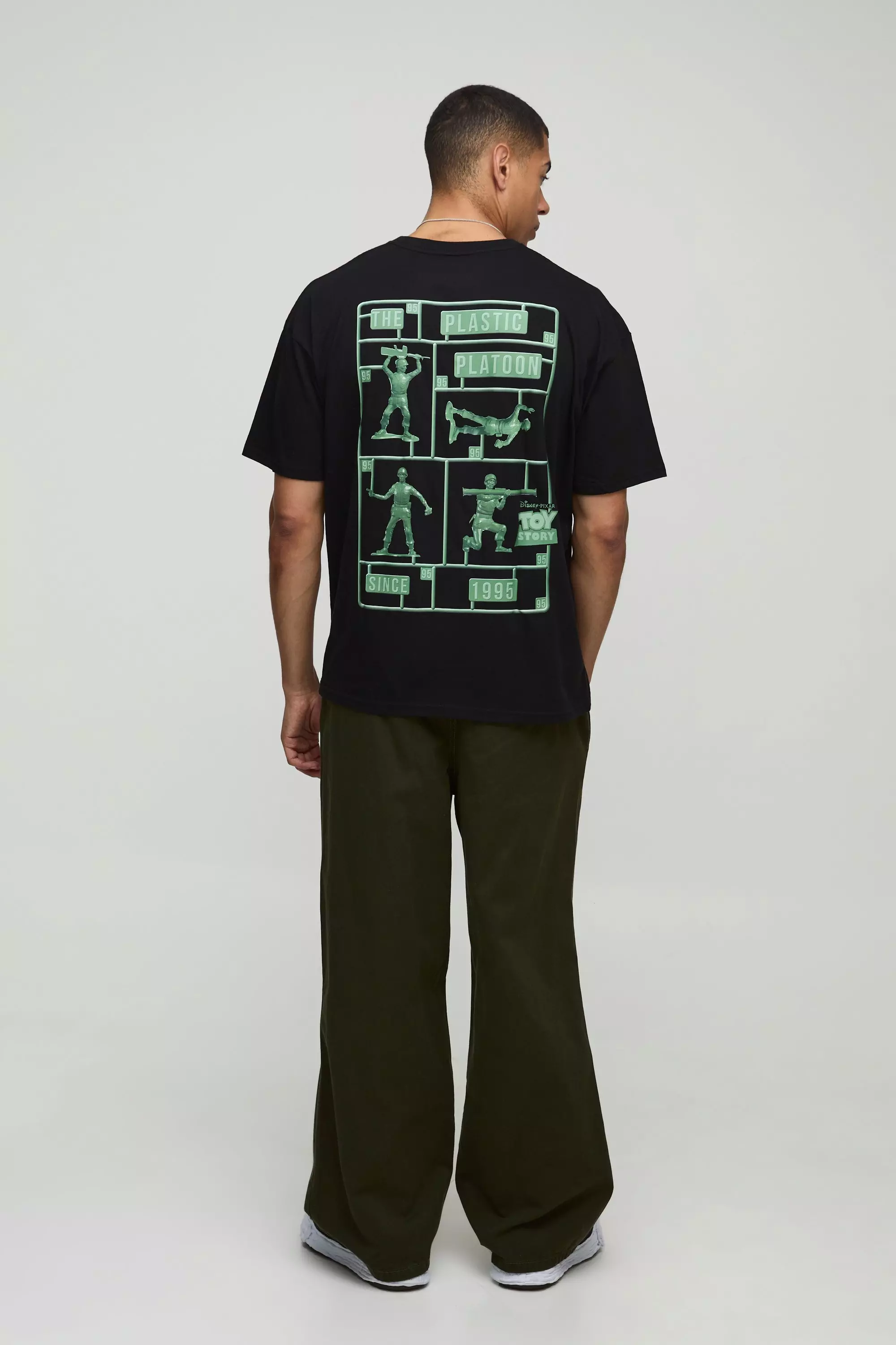 T-shirt oversize noir à imprimé Disney, Black autre image