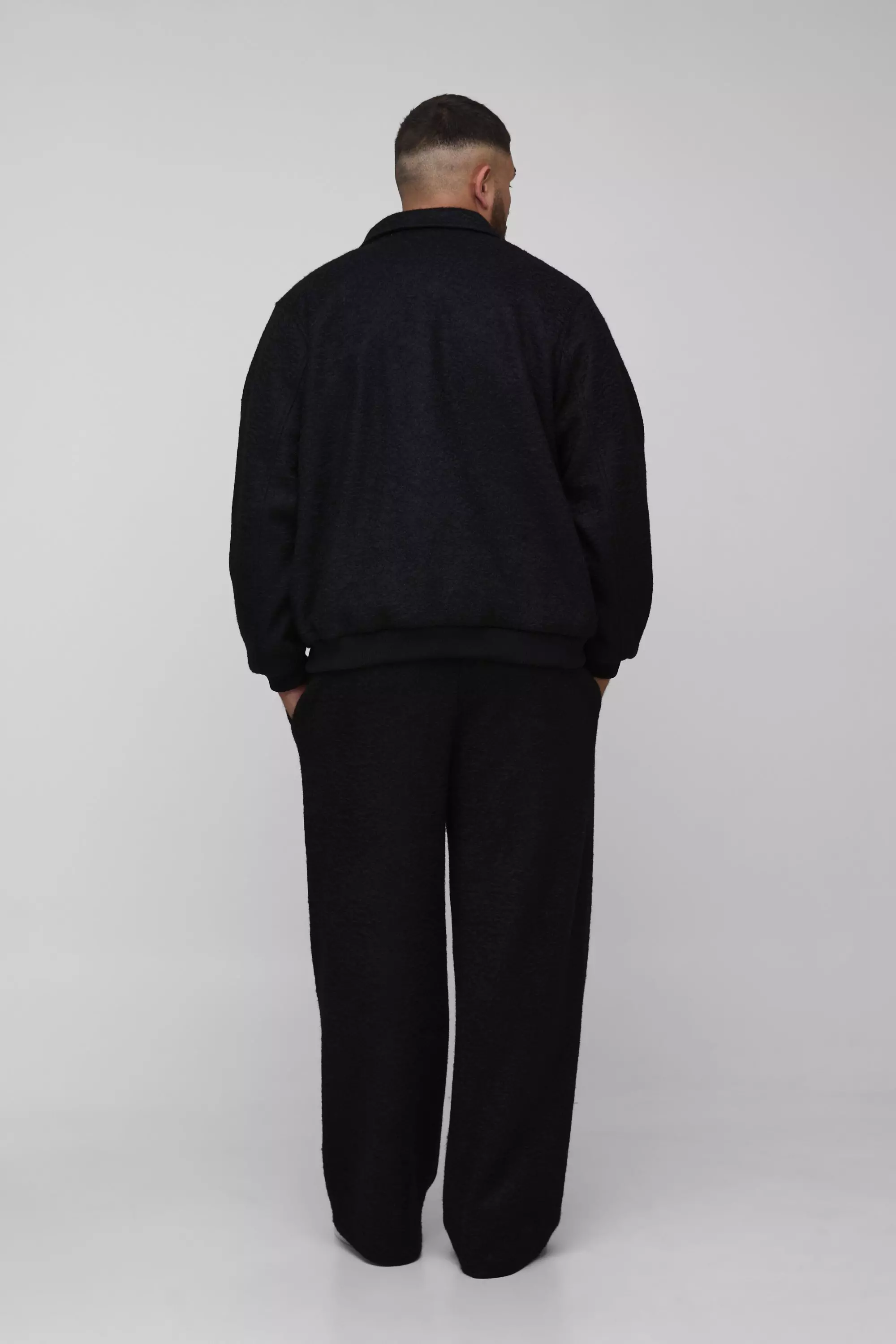 Plus Varsity Short Sleeve Knitted Hockey Top | boohooMAN USA