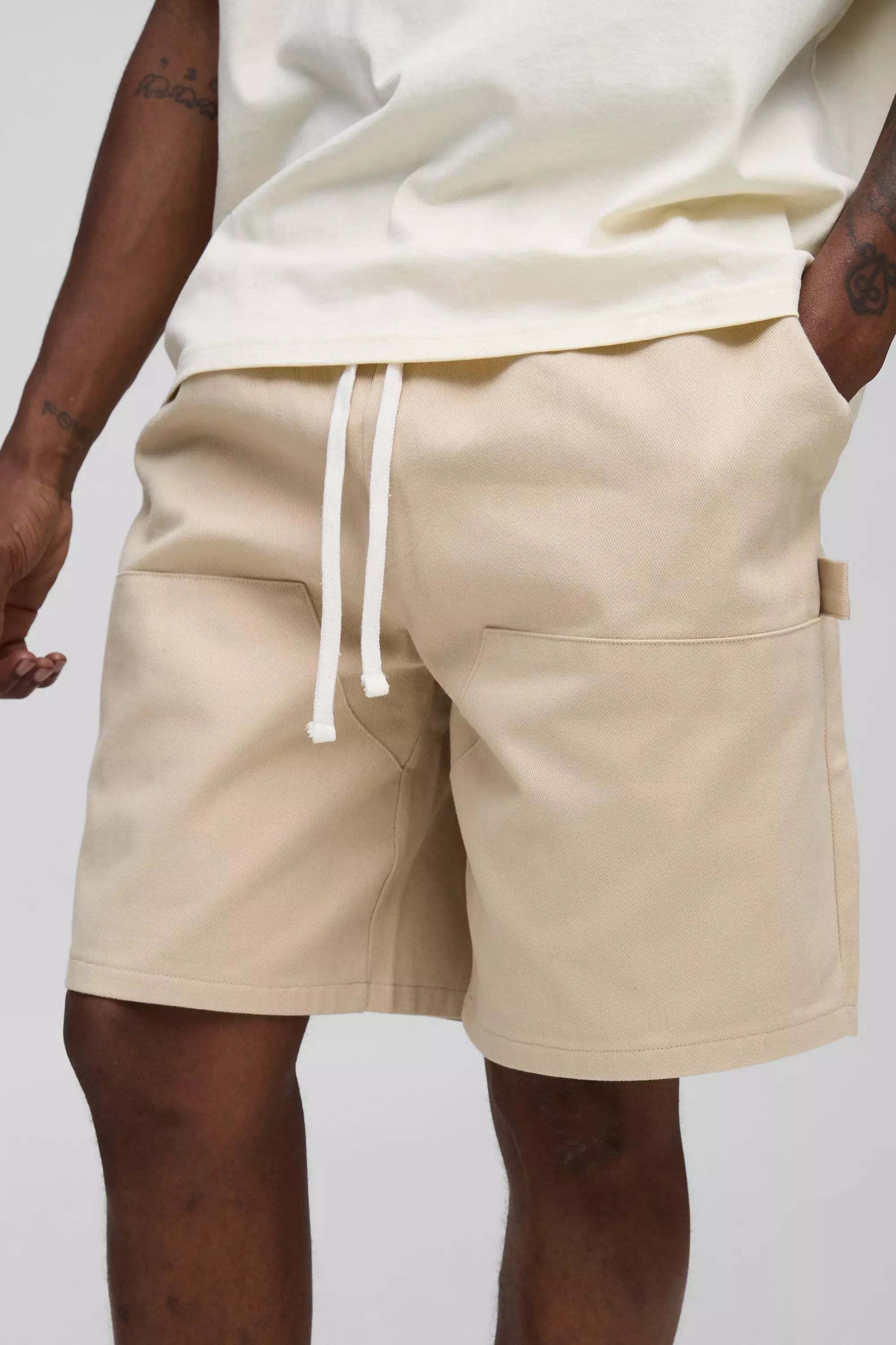 Elasticated Relaxed Fit Pleated Pintuck Trousers | boohooMAN USA