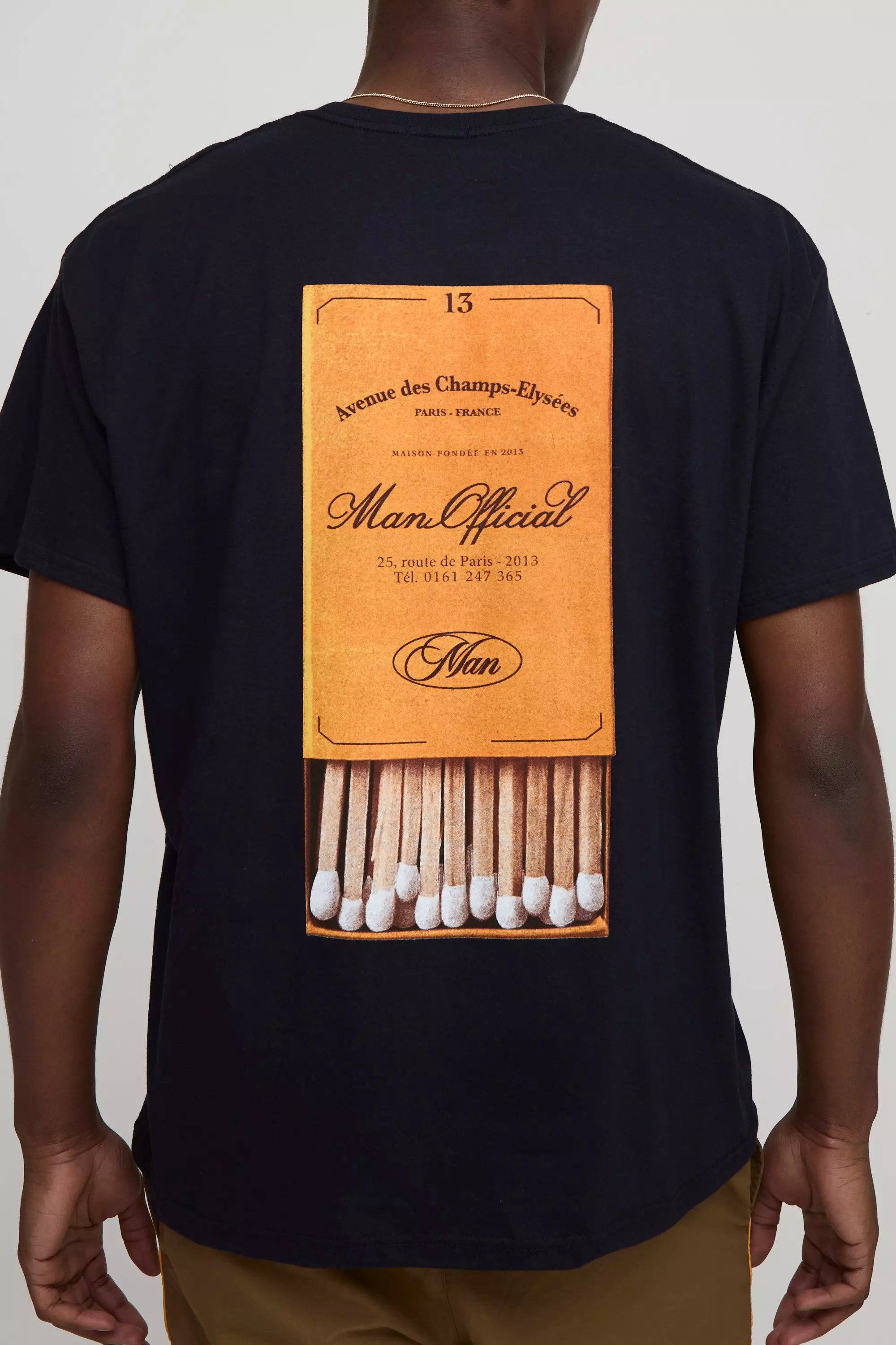 Oversized Boxy Man Match Box T-Shirt Navy