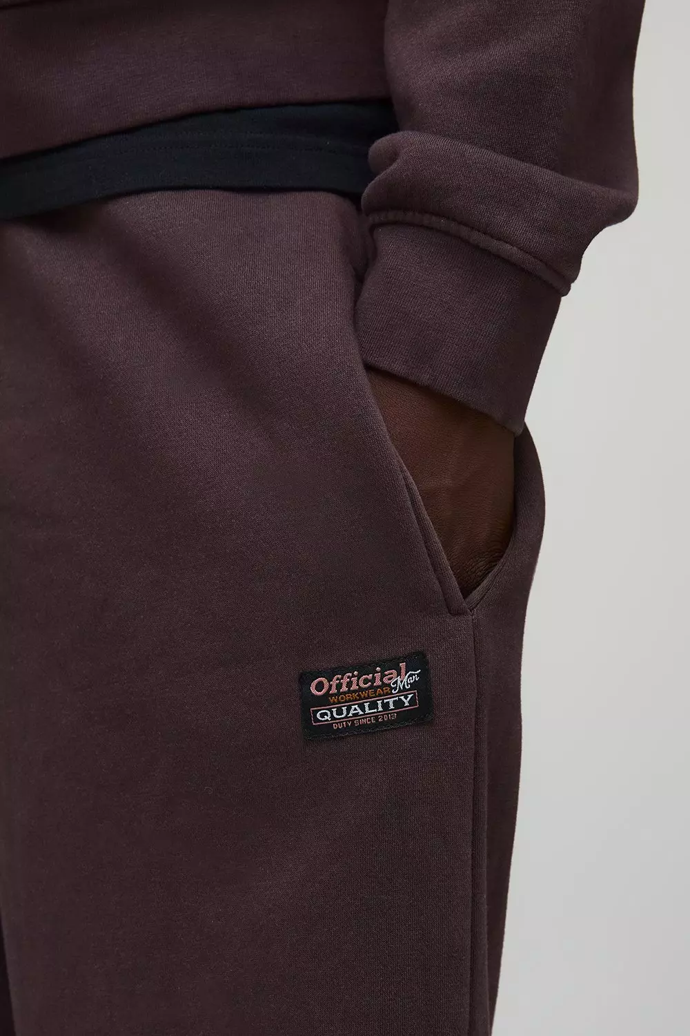 Stone Embroidered Spray Wash Straight Leg Jogger | boohooMAN USA