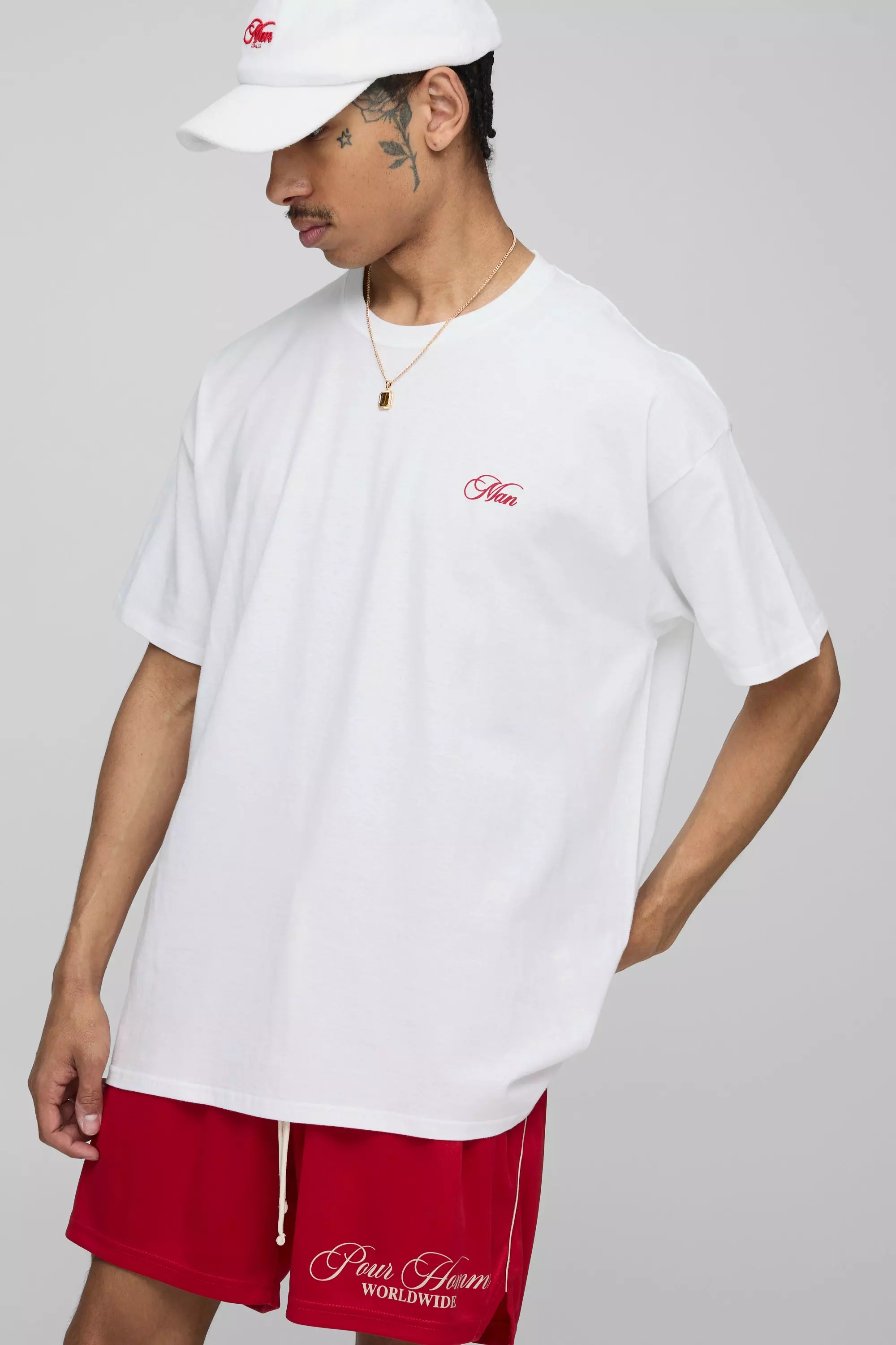 Oversized Saint Tropez Print T-Shirt