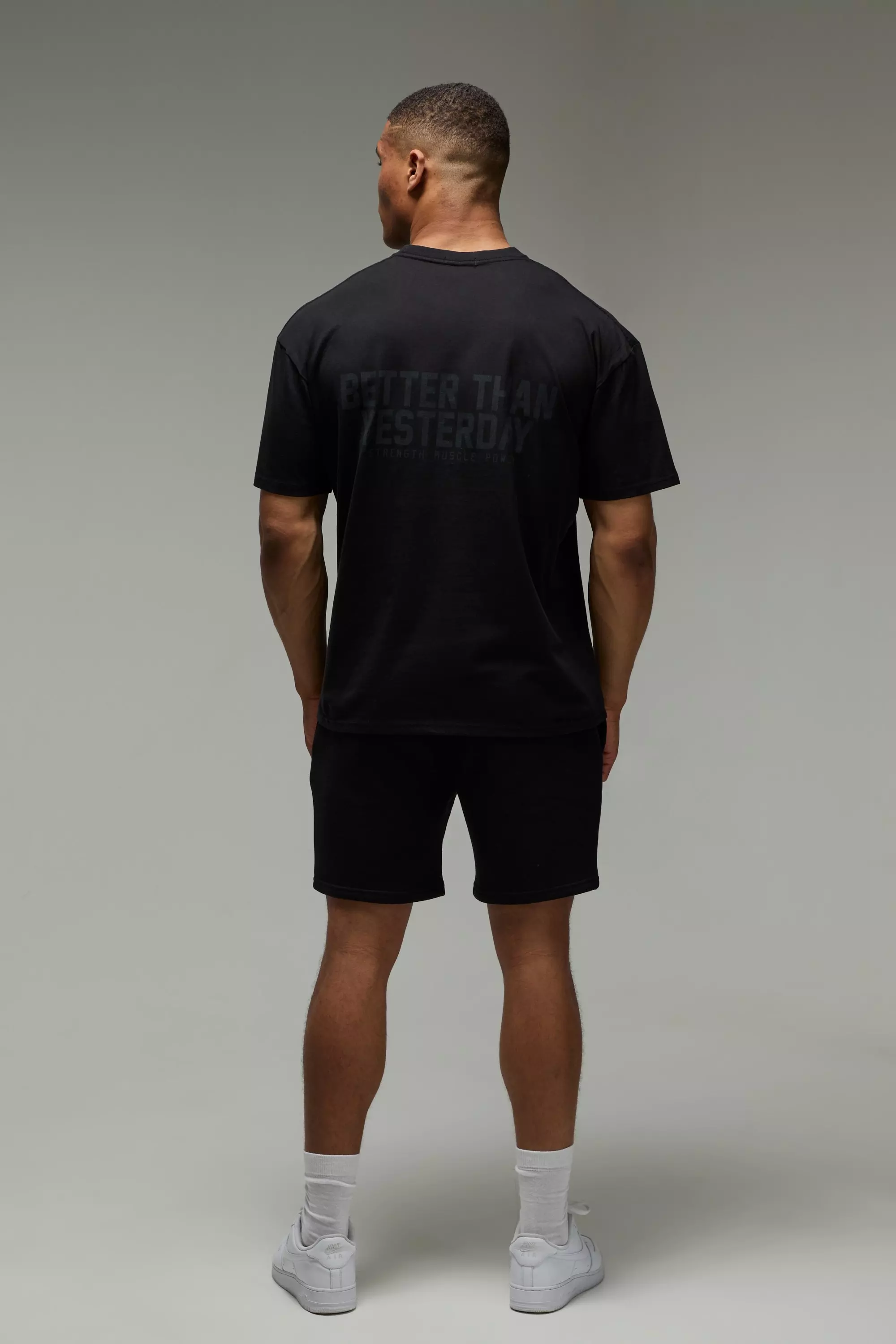MAN Active Better Than Yesterday Oversized T-Shirt | boohooMAN USA