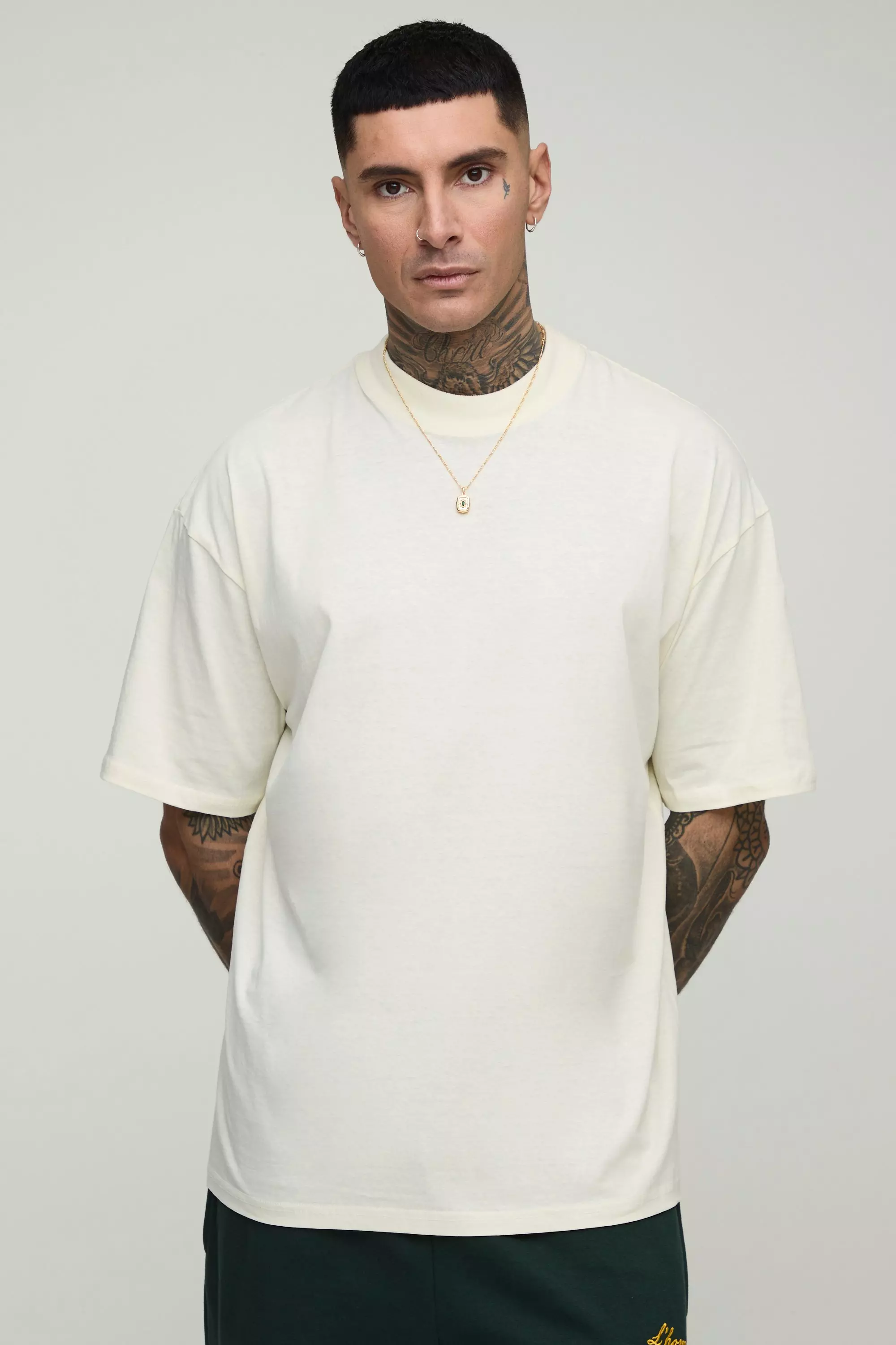 Tall Oversized Pour Homme Maroc Palm Graphic T Shirt | boohooMAN USA