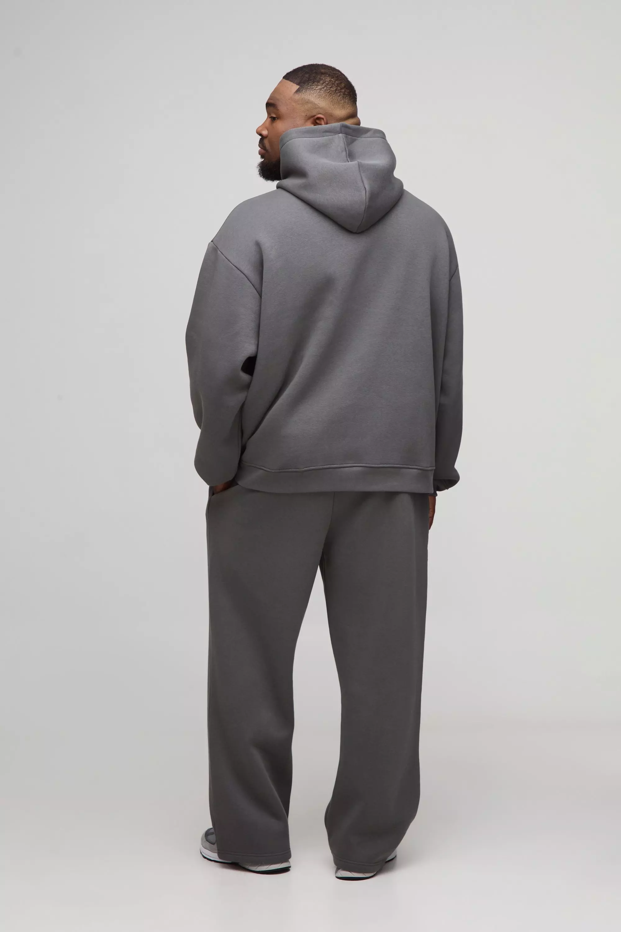 Plus Basic Oversized Over the Head Hoodie | boohooMAN USA