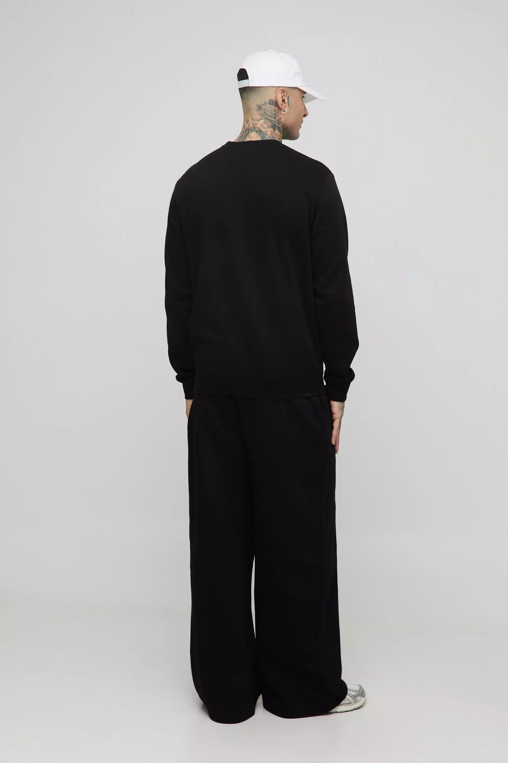 Tall Basic Extreme Wide Leg Sweatpants | boohooMAN USA