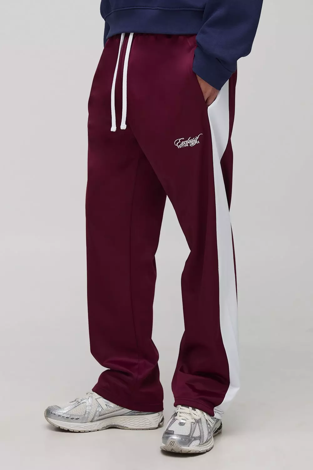 Regular Fit Side Panel Tricot Joggers | boohooMAN USA