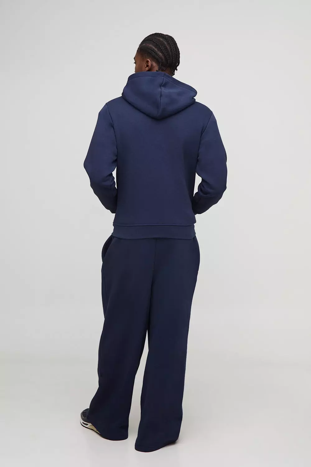 Basic Regular Zip Through Hoodie | boohooMAN USA