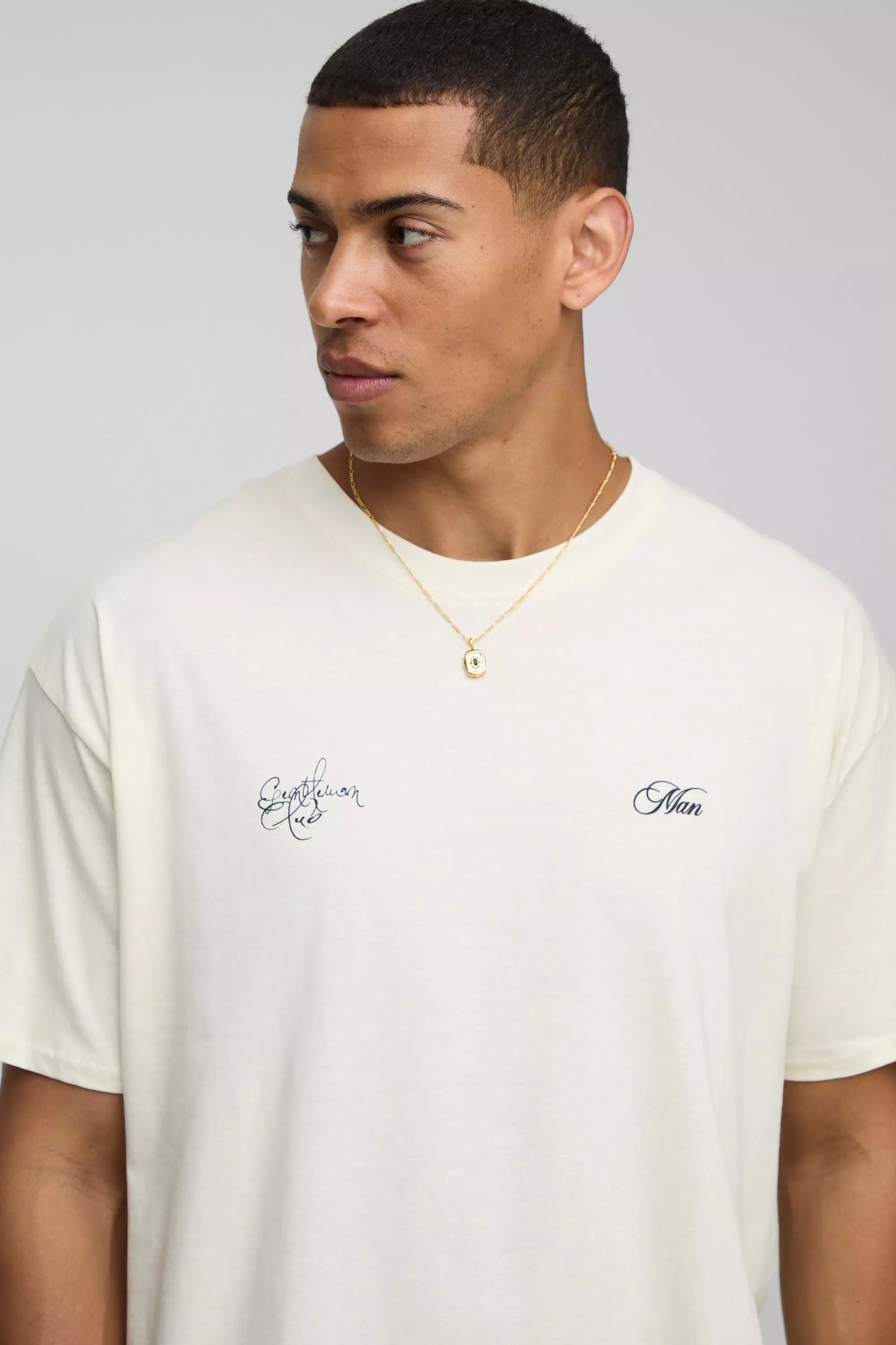 White Oversized Graffiti Spray Star T-Shirt | boohooMAN USA