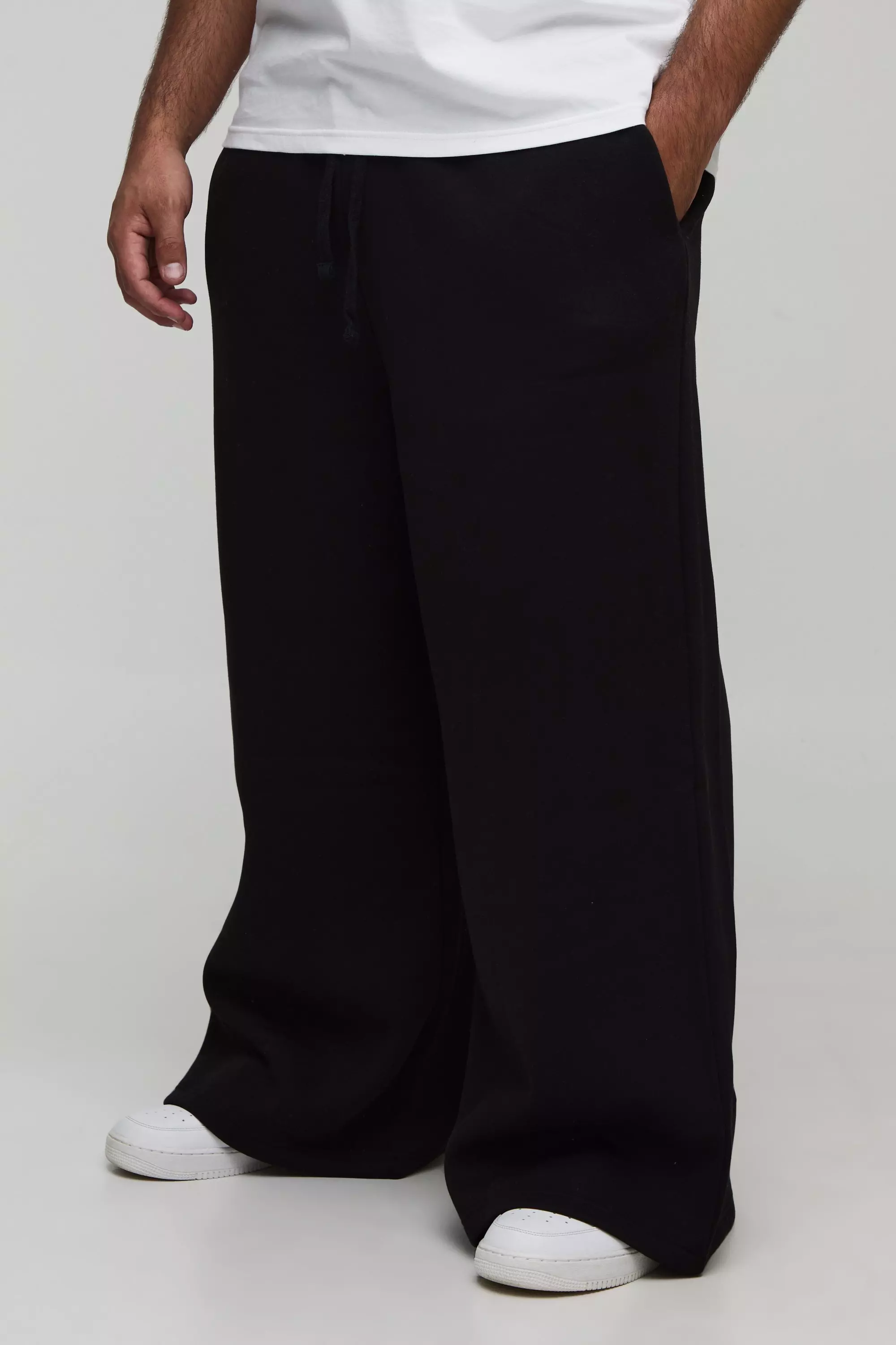 Plus Basic Extreme Wide Leg Sweatpants | boohooMAN USA