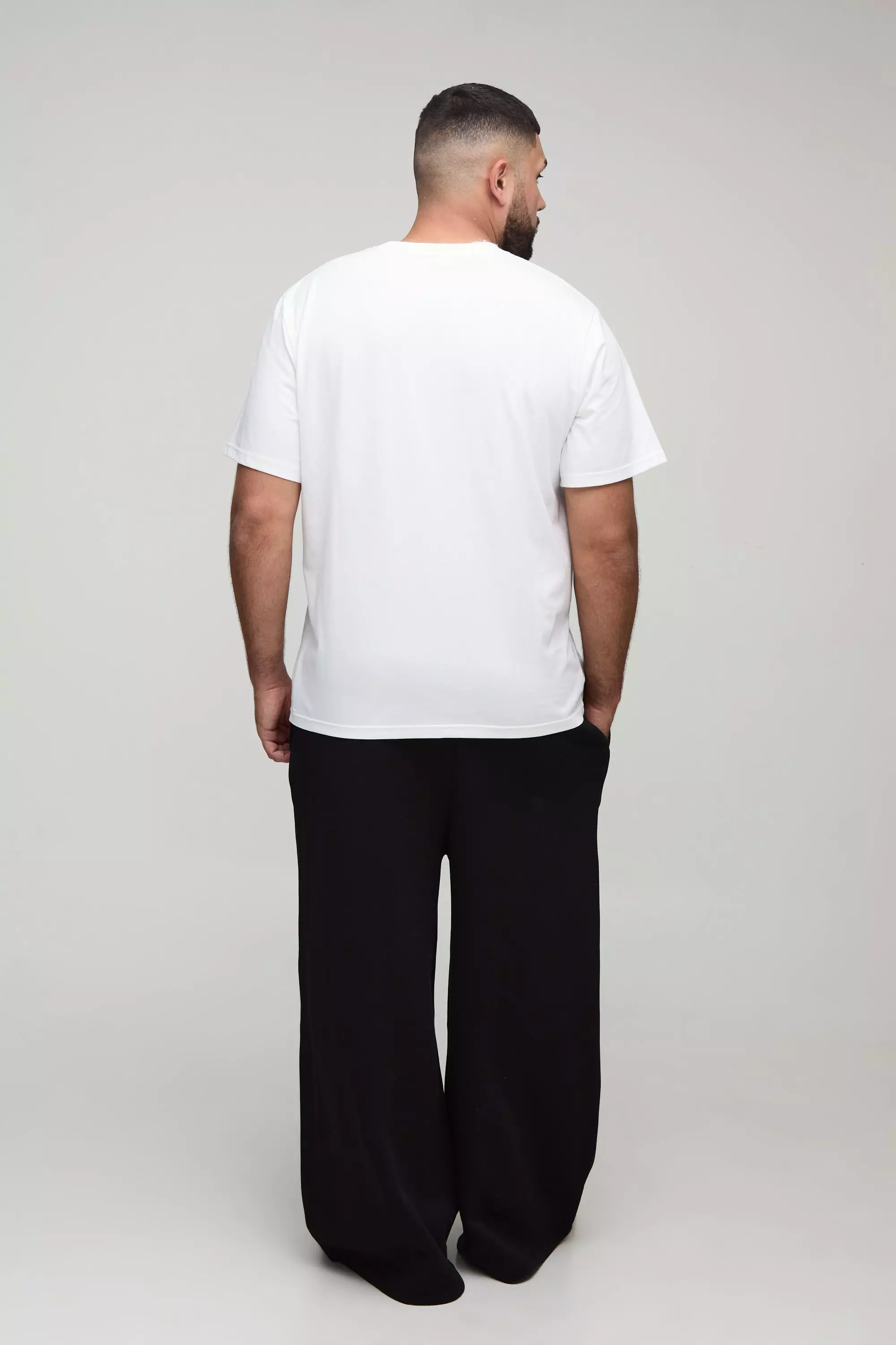 Plus Basic Extreme Wide Leg Sweatpants | boohooMAN USA