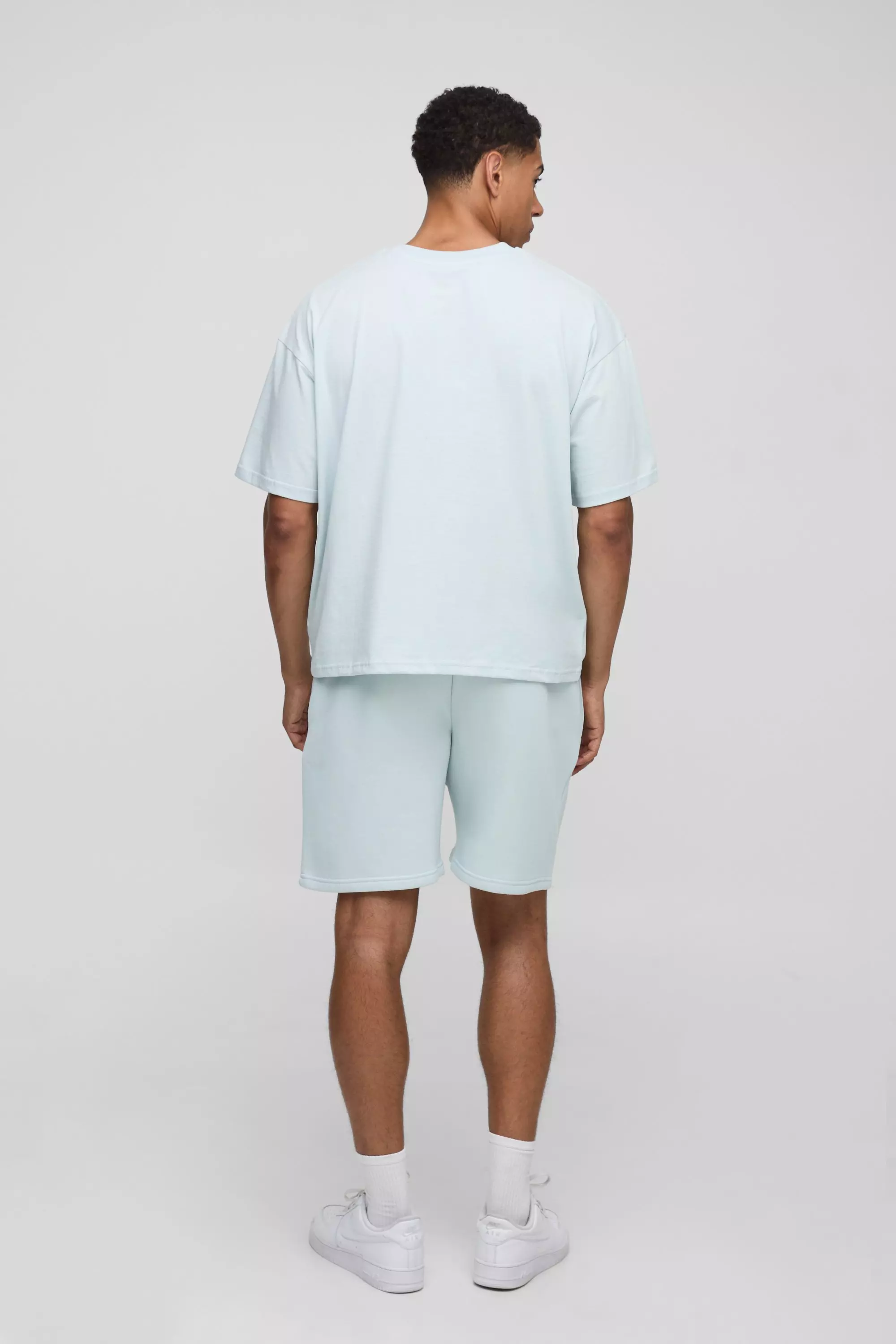 boohoo BOXY M STAR スター Tシャツ & ショート セットアップ Oversized Boxy M Star T-Shirt & Gusset Short Set | boohoo