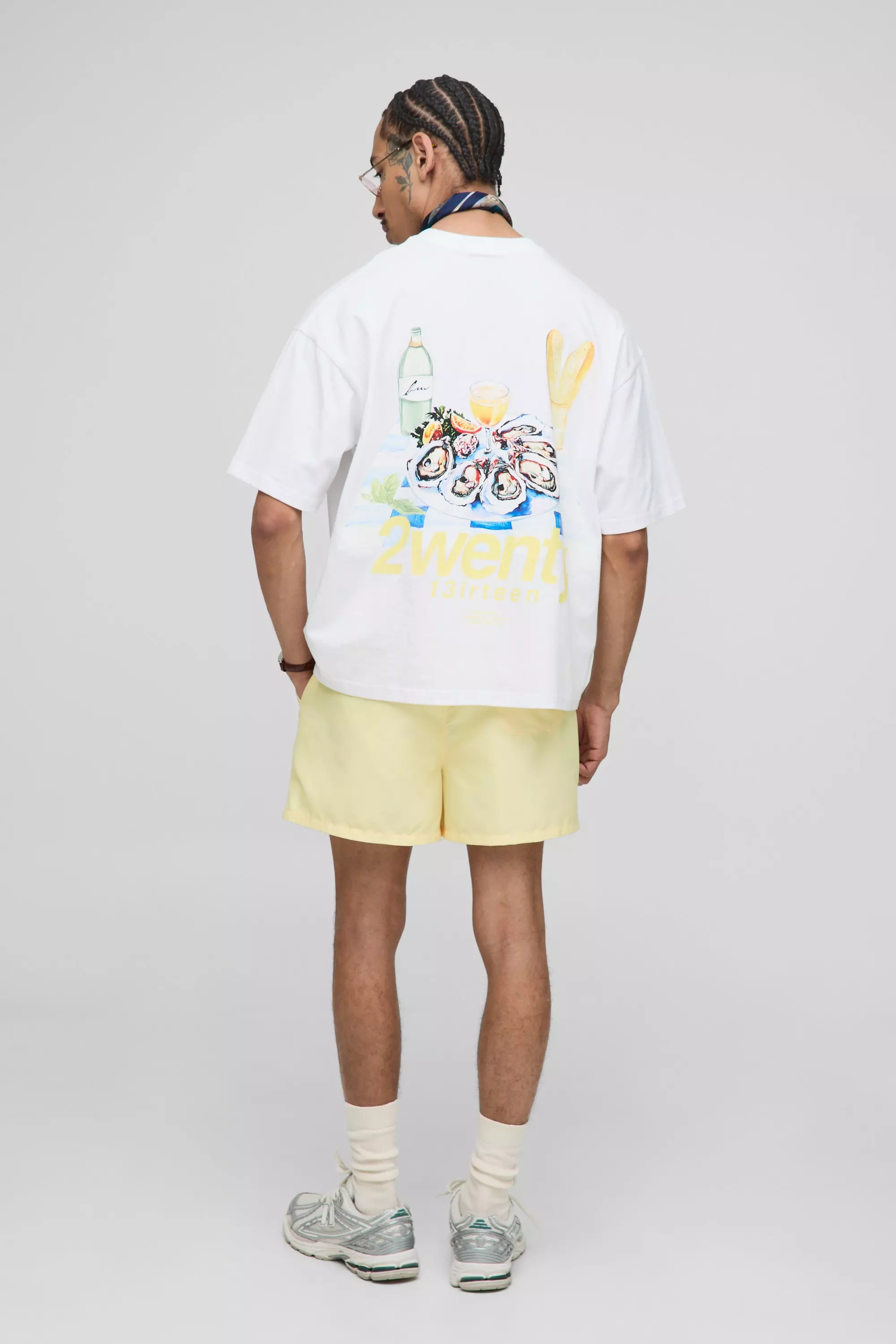 Oversized Boxy Back Graphic T-Shirt | boohooMAN USA