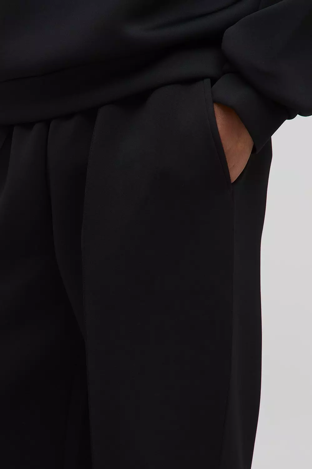 Oversized Fit Bonded Scuba Cuffed Joggers | boohooMAN USA
